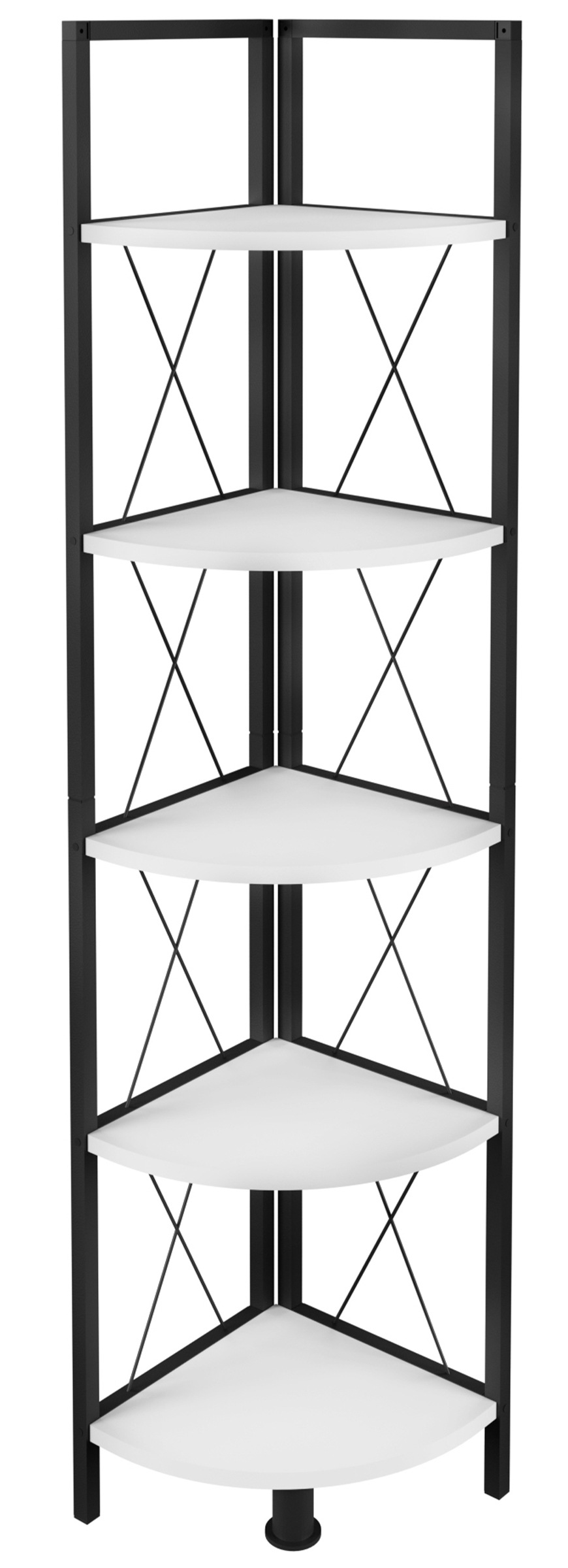 VCM Standregal "Holz Metall Eckregal Bücher Regal Insasi 5fach" 1 Stk. tlg.