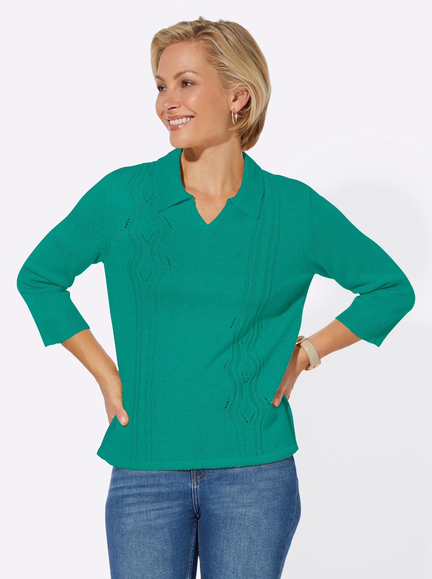 Classic Basics 3/4 Arm-Pullover "Pullover" günstig online kaufen