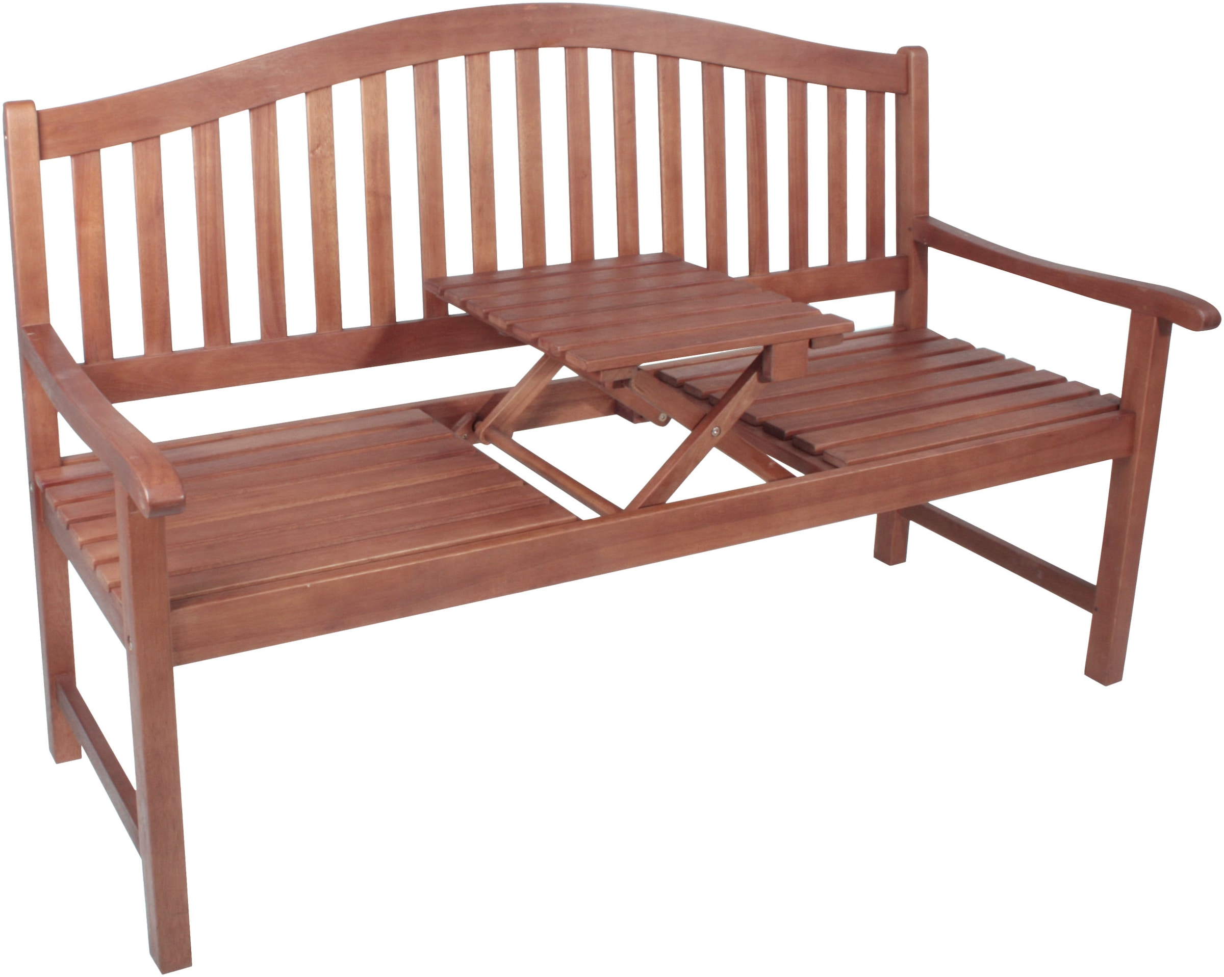 Garden Pleasure Gartenbank »PHUKET«, mit hochklappbarem Tisch, BxTxH: 150x63x105 cm