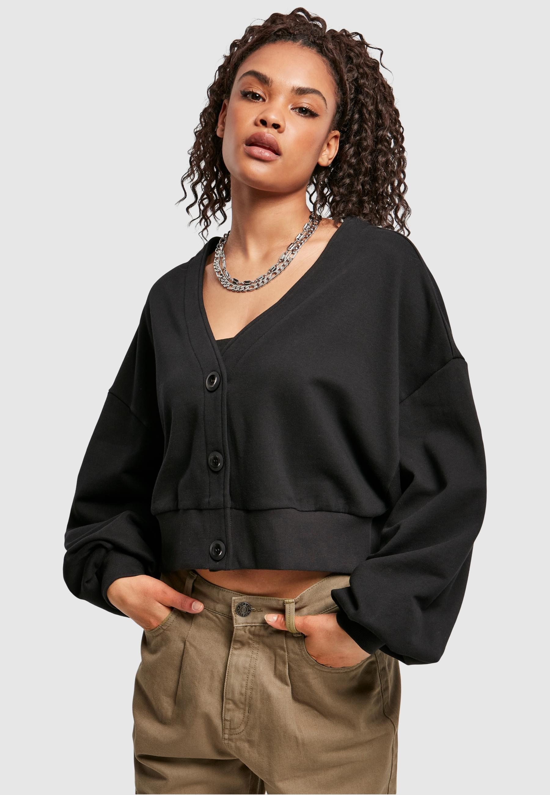 URBAN CLASSICS Sweatjacke »Urban Classics Damen«