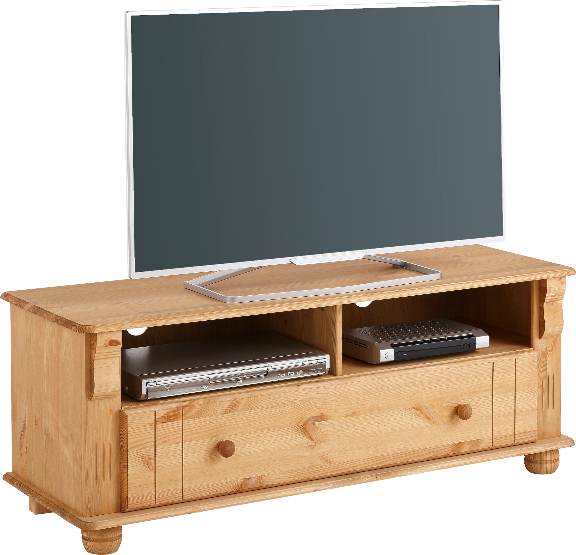OTTO home TV-Board "Adele, Sideboard, Kommode" Breite 120 cm, mit Schublade, aus massiver Kiefer, FSC