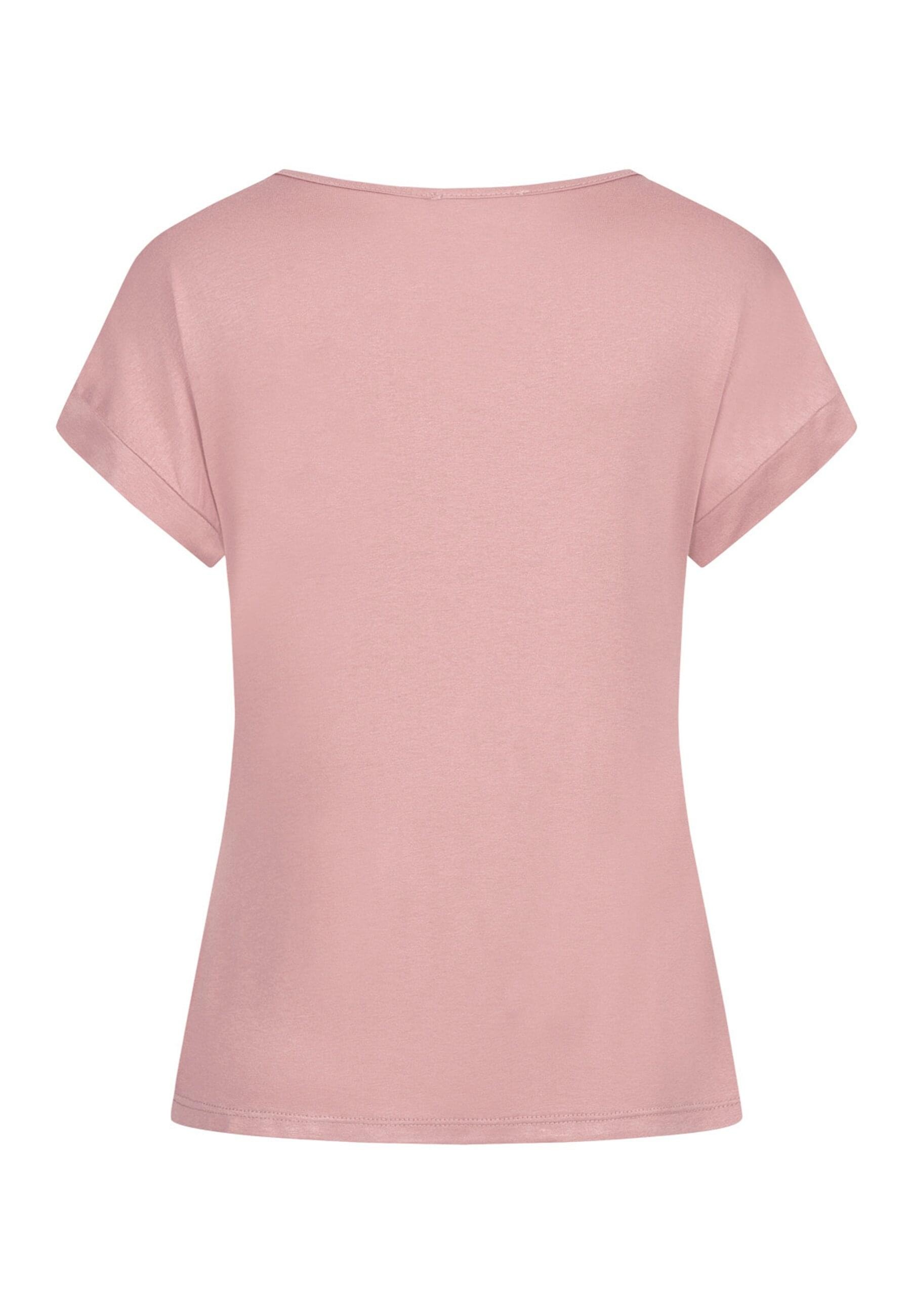 CLOUD 5IVE T-Shirt »CLOUD 5IVE Viskose T-Shirt mit Ärmelumschlag und Rundhals« 1 Stk.