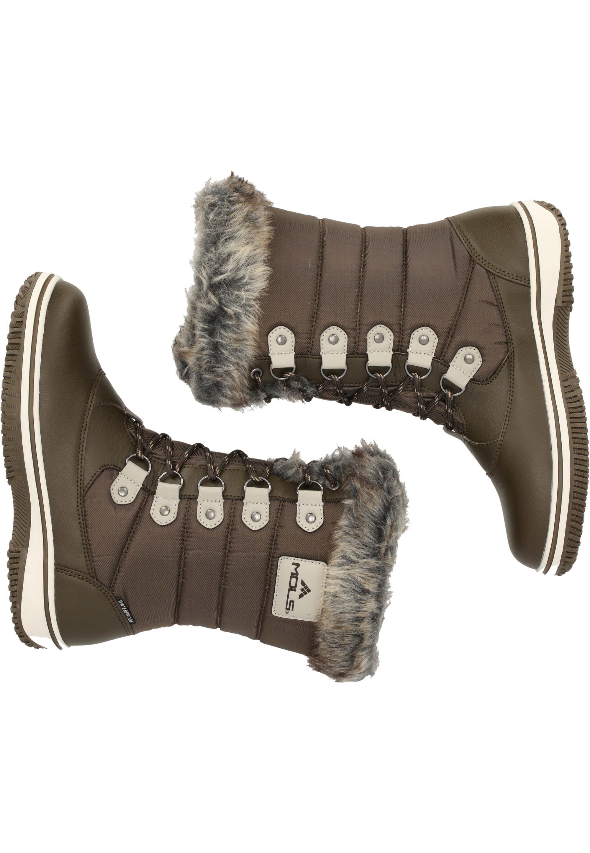 MOLS Stiefel »Enfield«, mit modischem Kunstfell-Besatz