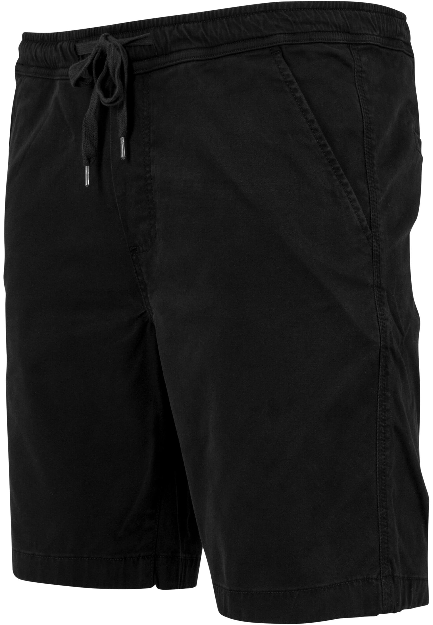 URBAN CLASSICS Stoffhose »Urban Classics Herren Stretch Twill Joggshorts«, (1 tlg.)