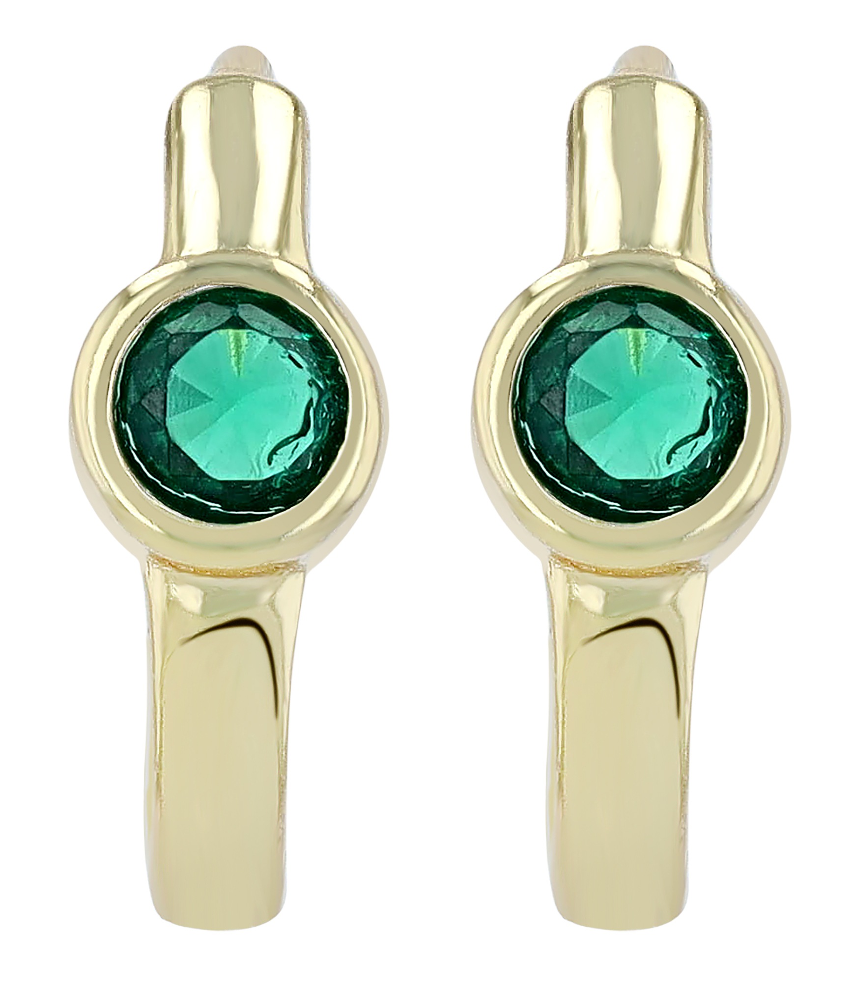 Adelia´s Klappcreolen »Damen Ohrringe – Klappcreole aus 925 Silber mit Zirkonia« Geschenkidee: zeitlos und vielseitig