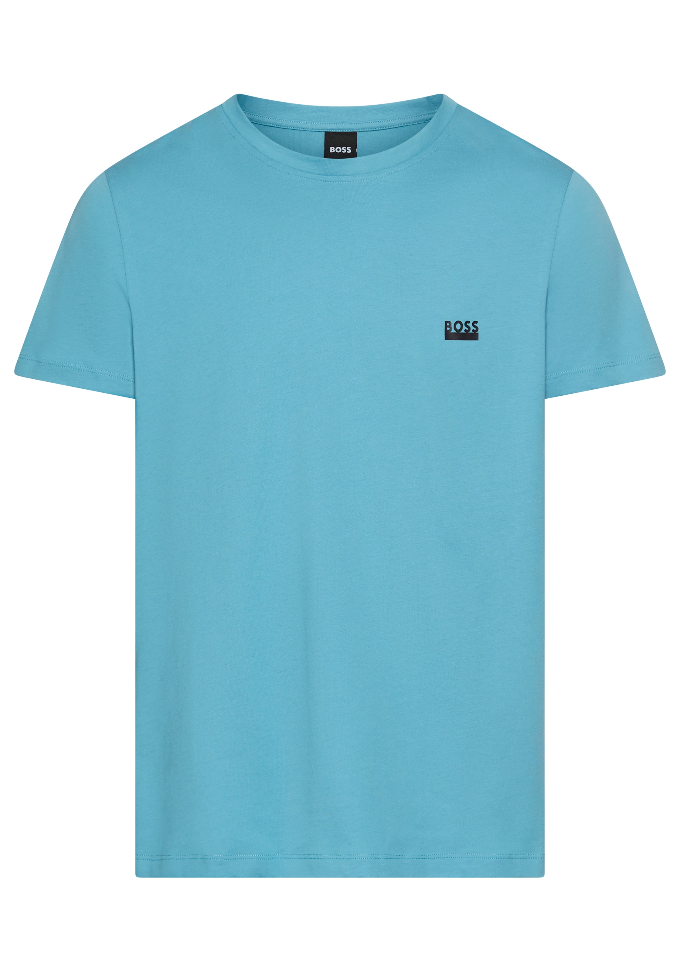 BOSS T-Shirt, Rundhals, Jersey, kleines Logo, regular fit günstig online kaufen