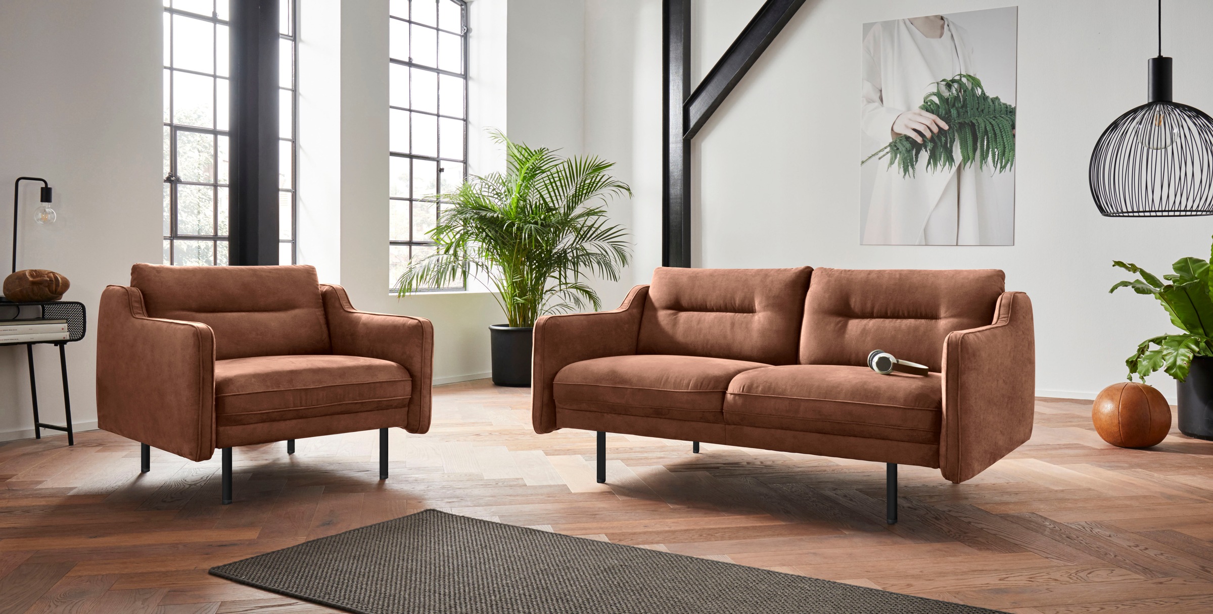 OTTO home 2-Sitzer »Nordfyn« edles Design in 3 Bezugsqualitäten