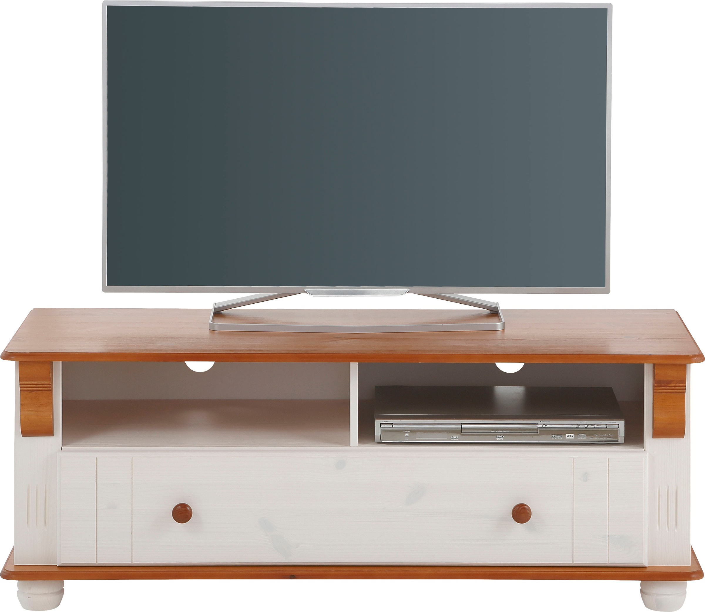 Home affaire TV-Board "Adele", Breite 120 cm, mit Schublade, aus massiver K günstig online kaufen