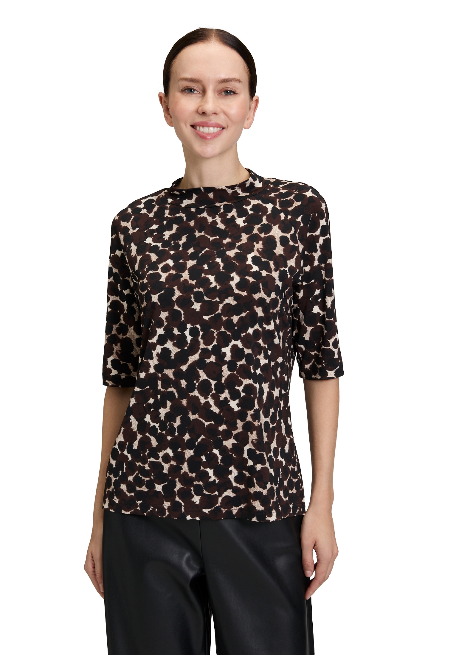 Betty Barclay Kurzarmshirt "Betty Barclay Damen Printshirt mit Stehkragen", günstig online kaufen