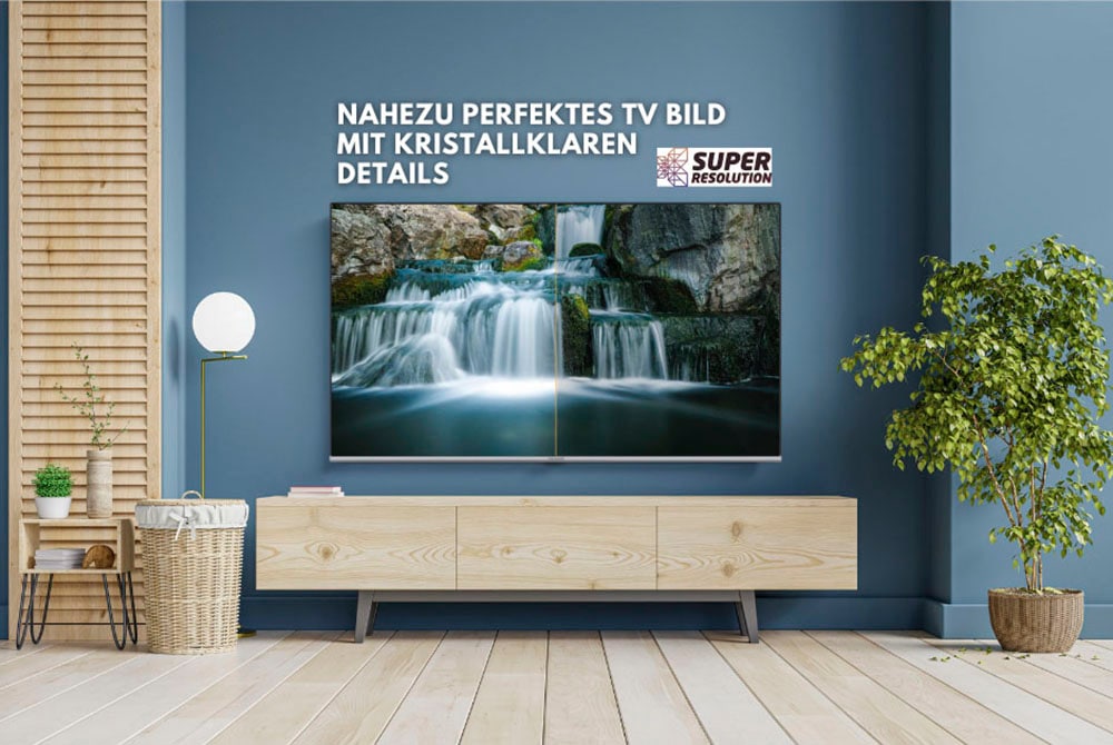 Hanseatic QLED-Fernseher, 177 cm/70 Zoll, 4K Ultra HD, Android TV-Smart-TV