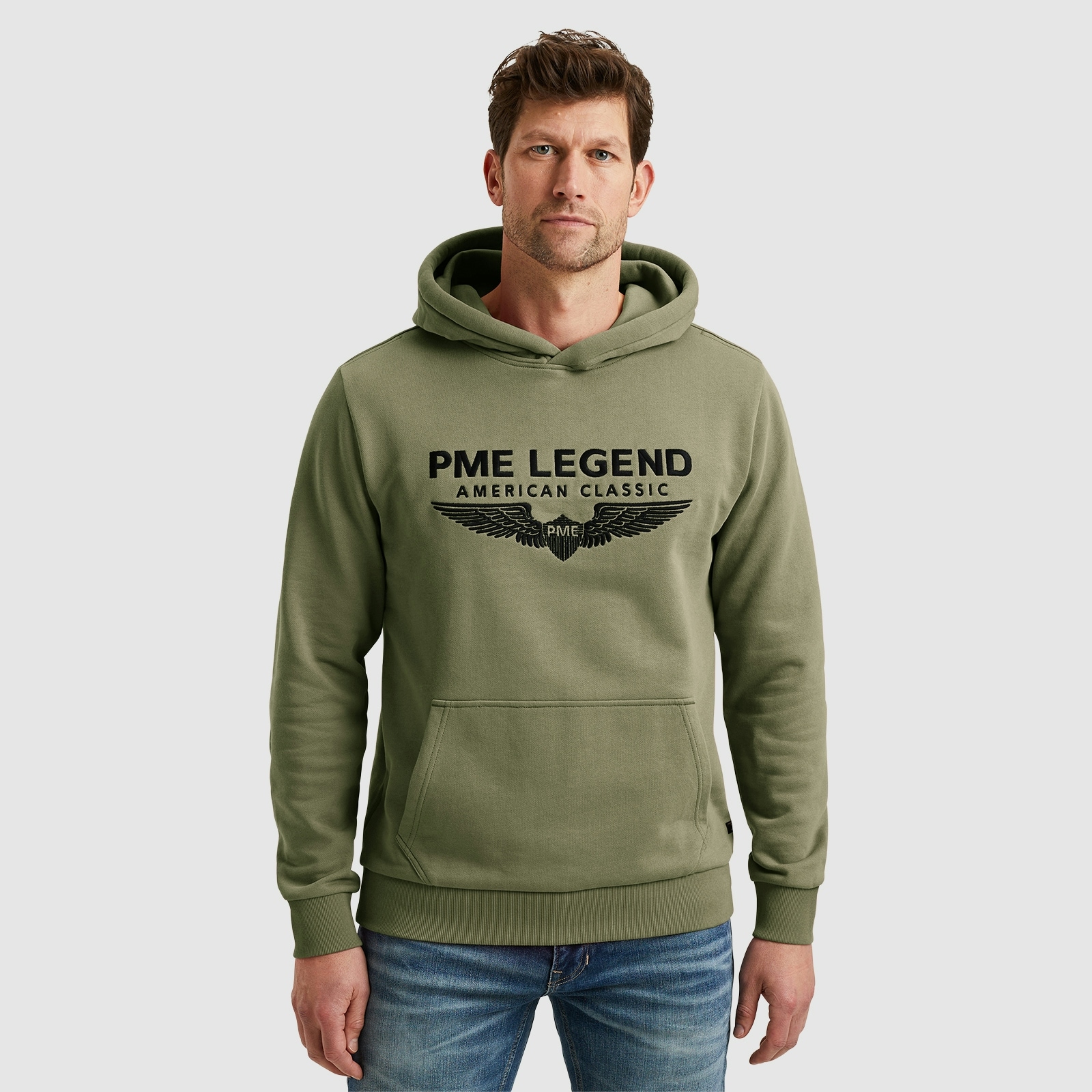 PME LEGEND Kapuzensweatshirt "Hooded soft terry with logo", mit Logo Print günstig online kaufen