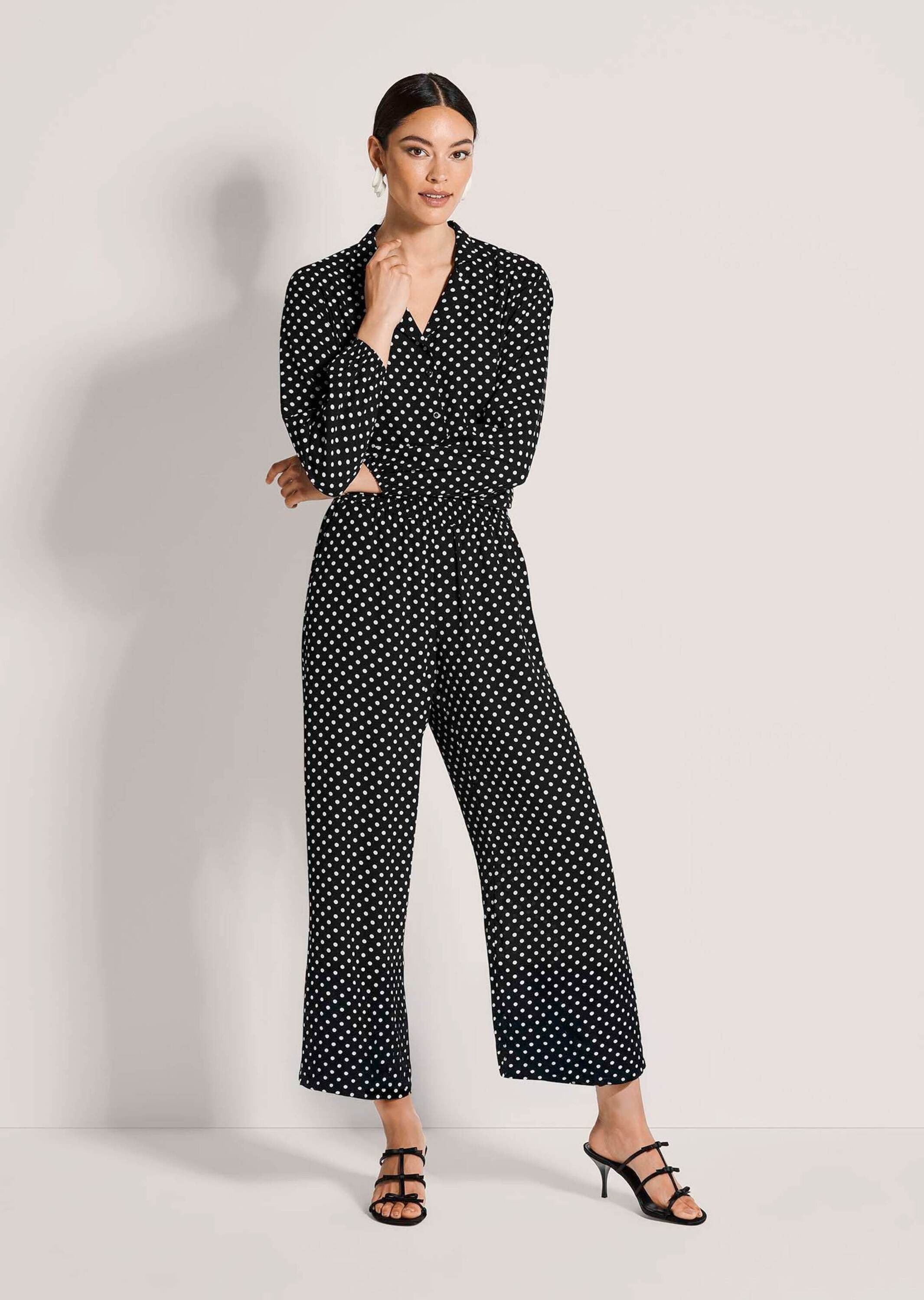 MADELEINE Chinos "Druckhose Schlupfhose mit Tupfen-Muster" günstig online kaufen