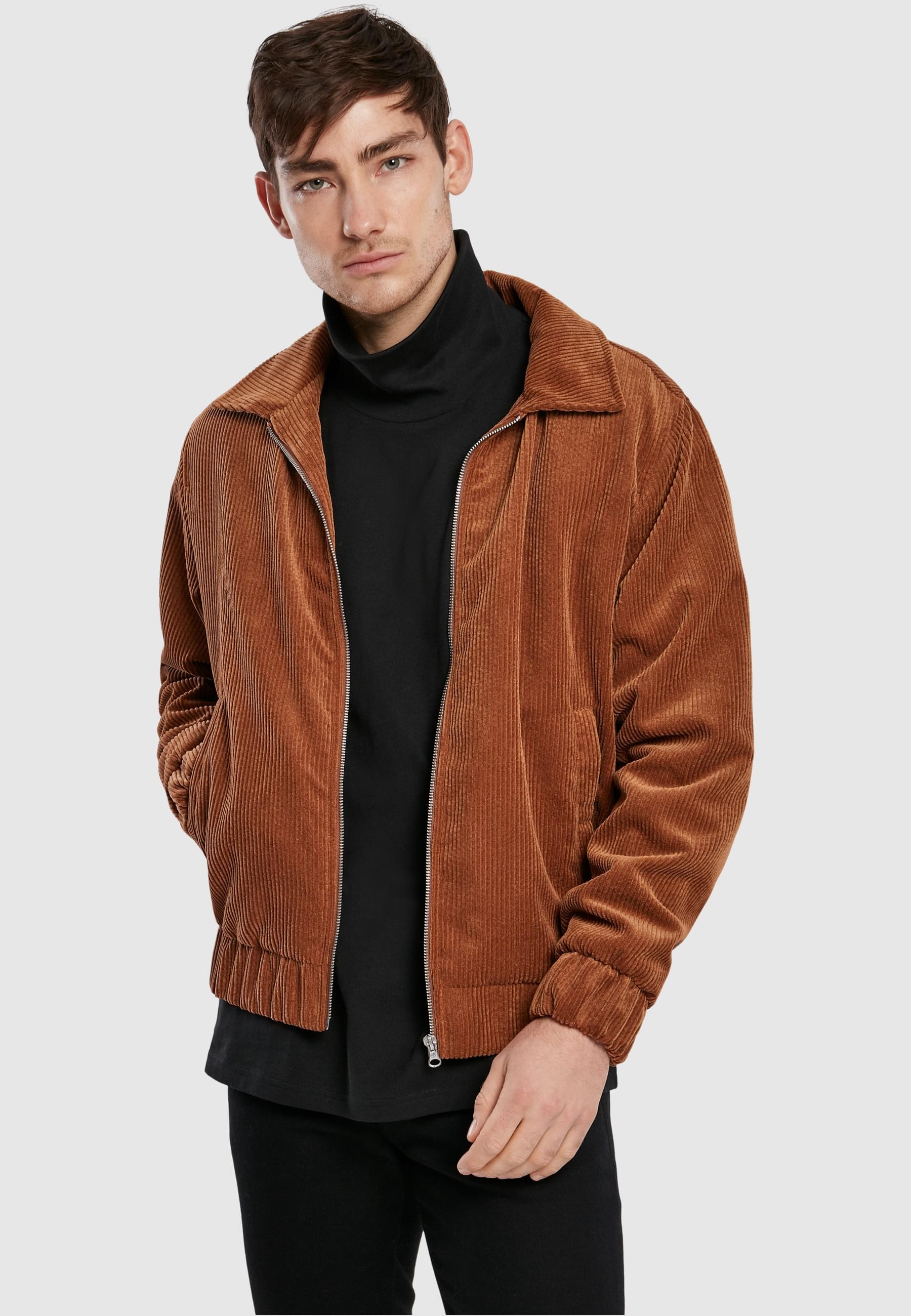 URBAN CLASSICS Allwetterjacke »Urban Classics Herren Boxy Corduroy Jacket«, (1 St.), ohne Kapuze