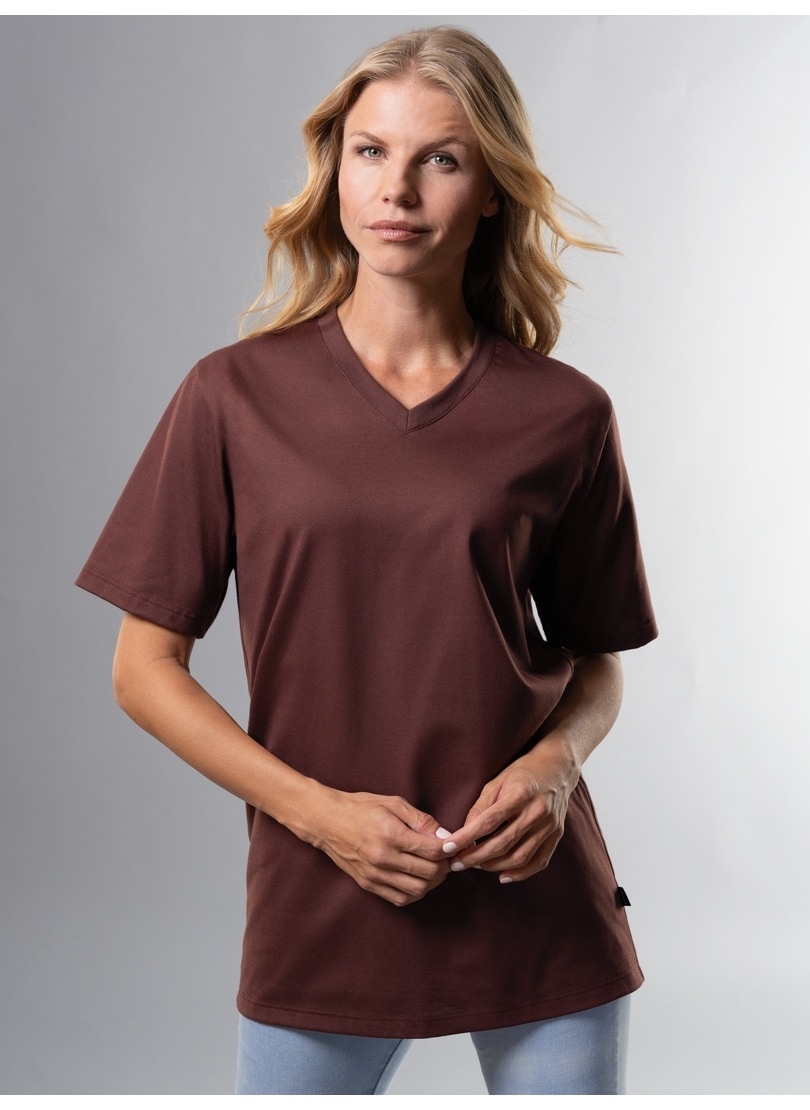 Trigema T-Shirt »TRIGEMA V-Shirt Baumwolle« DELUXE für | BAUR kaufen