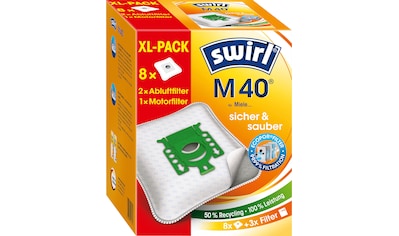 Swirl Staubsaugerbeutel »Swirl® M 40 EcoPor® XL Vorteilspack«, (Packung, 11 St.), für... kaufen