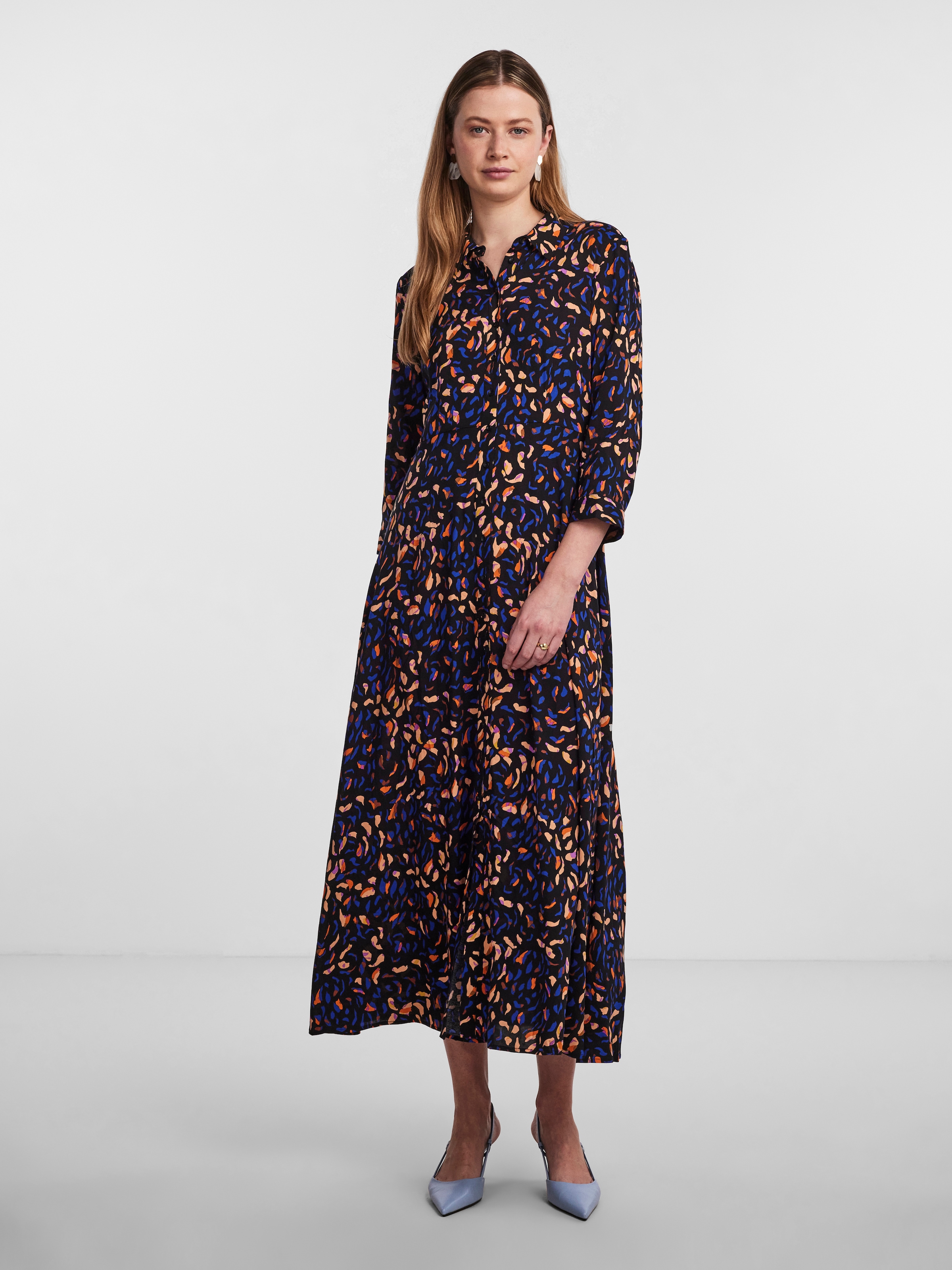 Y.A.S Hemdblusenkleid »YASSAVANNA LONG SHIRT DRESS« Viskose, loose fit