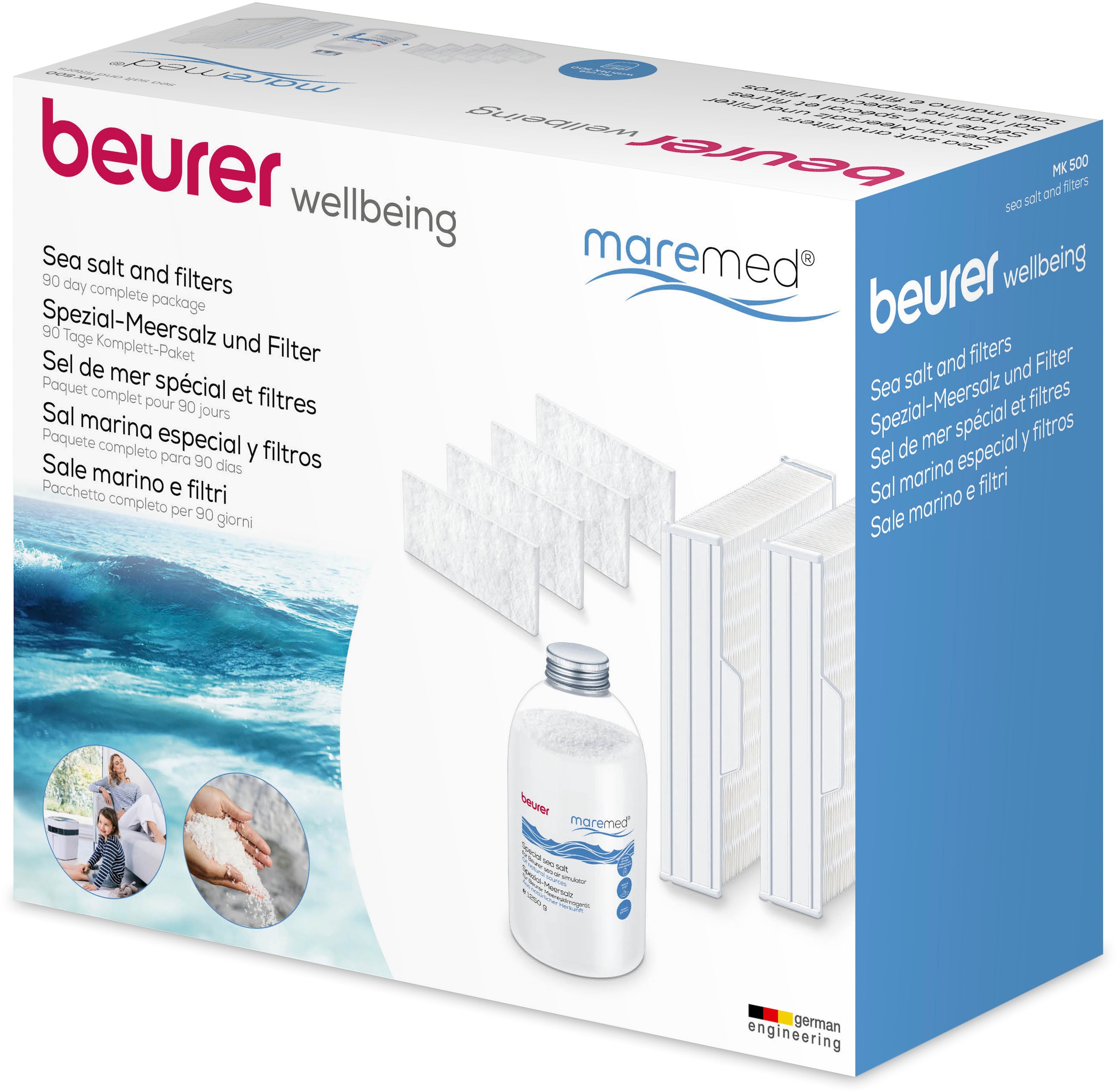 BEURER Ersatzfilter »maremed® MK 500 Kombi-Set«, (Set, 3 tlg.) online  kaufen | BAUR | Luftbefeuchter Salz