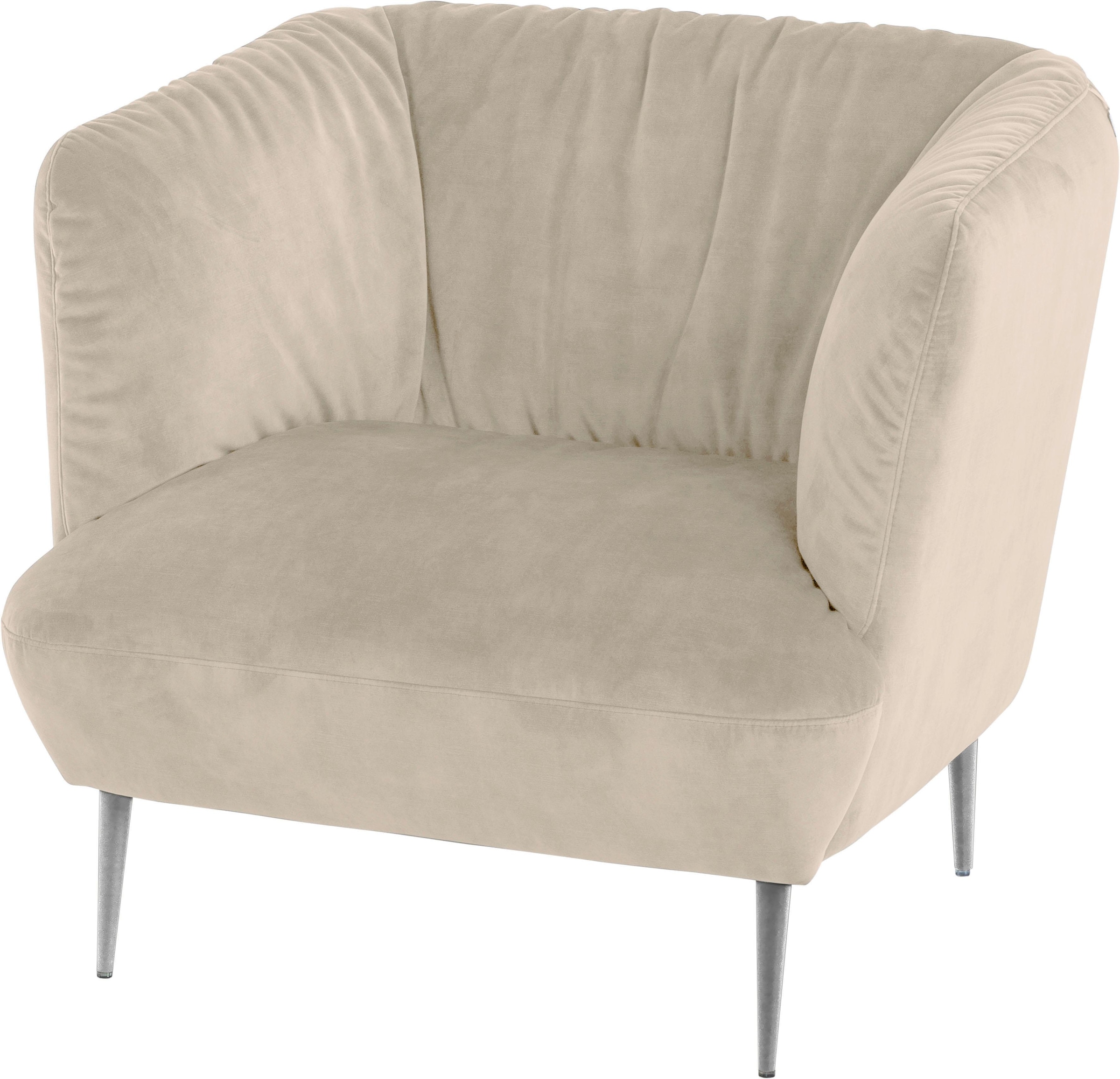 W.SCHILLIG Sessel »Villeroy & BAUR | glänzend Chrom Füße Boch ELLA«