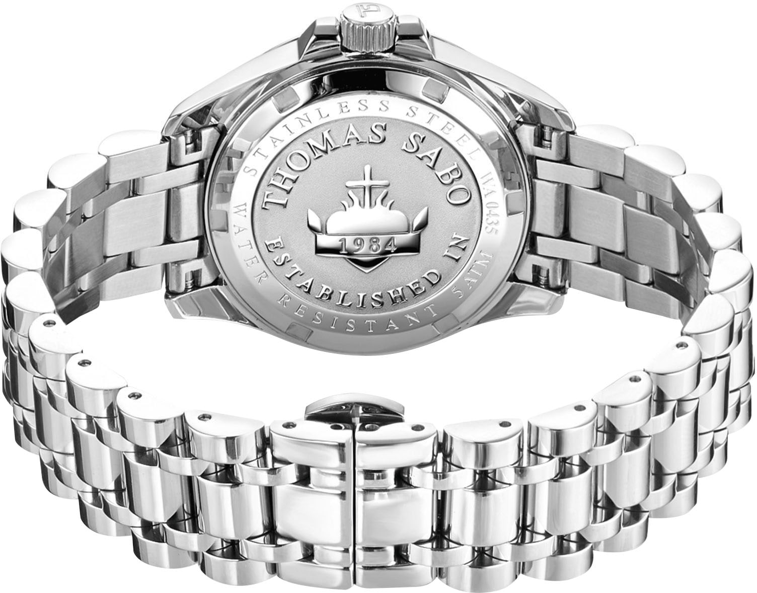 THOMAS SABO Quarzuhr »DIVINE JEWELERY STONE«, Armbanduhr, Damenuhr, Edelstahl, analog, Zirkonia (synth.), Malachit