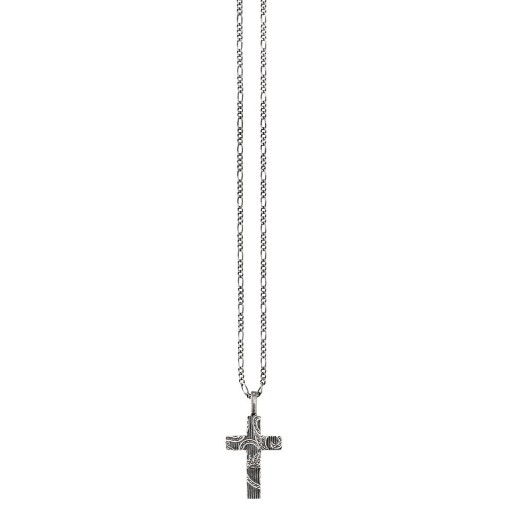 CAÏ Kette mit Anhänger »925/- Sterling Silber oxidiert Kreuz«