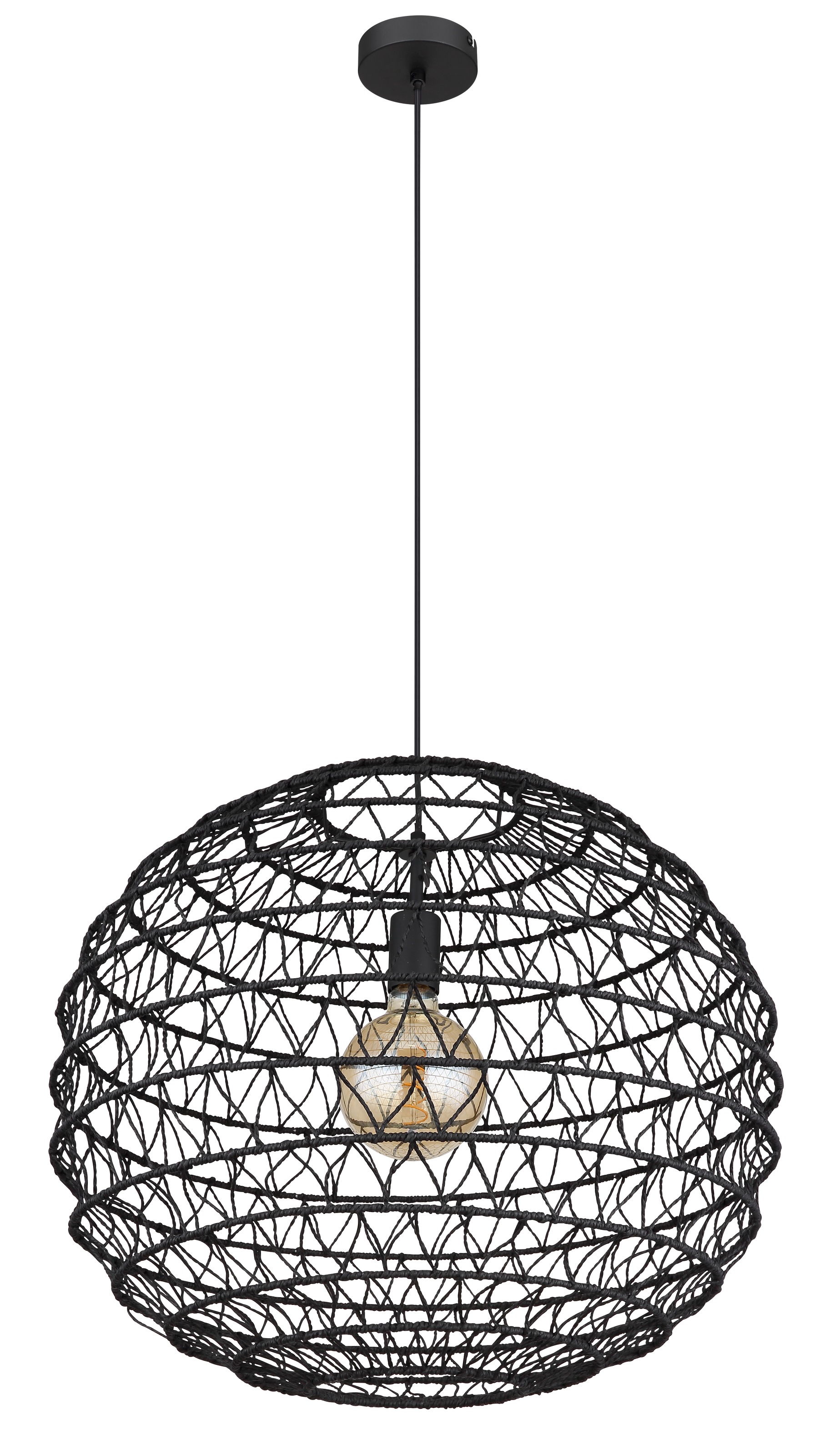 GLOBO LIGHTING Hängeleuchte »SENNI«, Leuchtmittel E27 | ohne Leuchtmittel, Hängelampe/Pendelleuchte/Esszimmer/Wohnzimmer/Esstisch