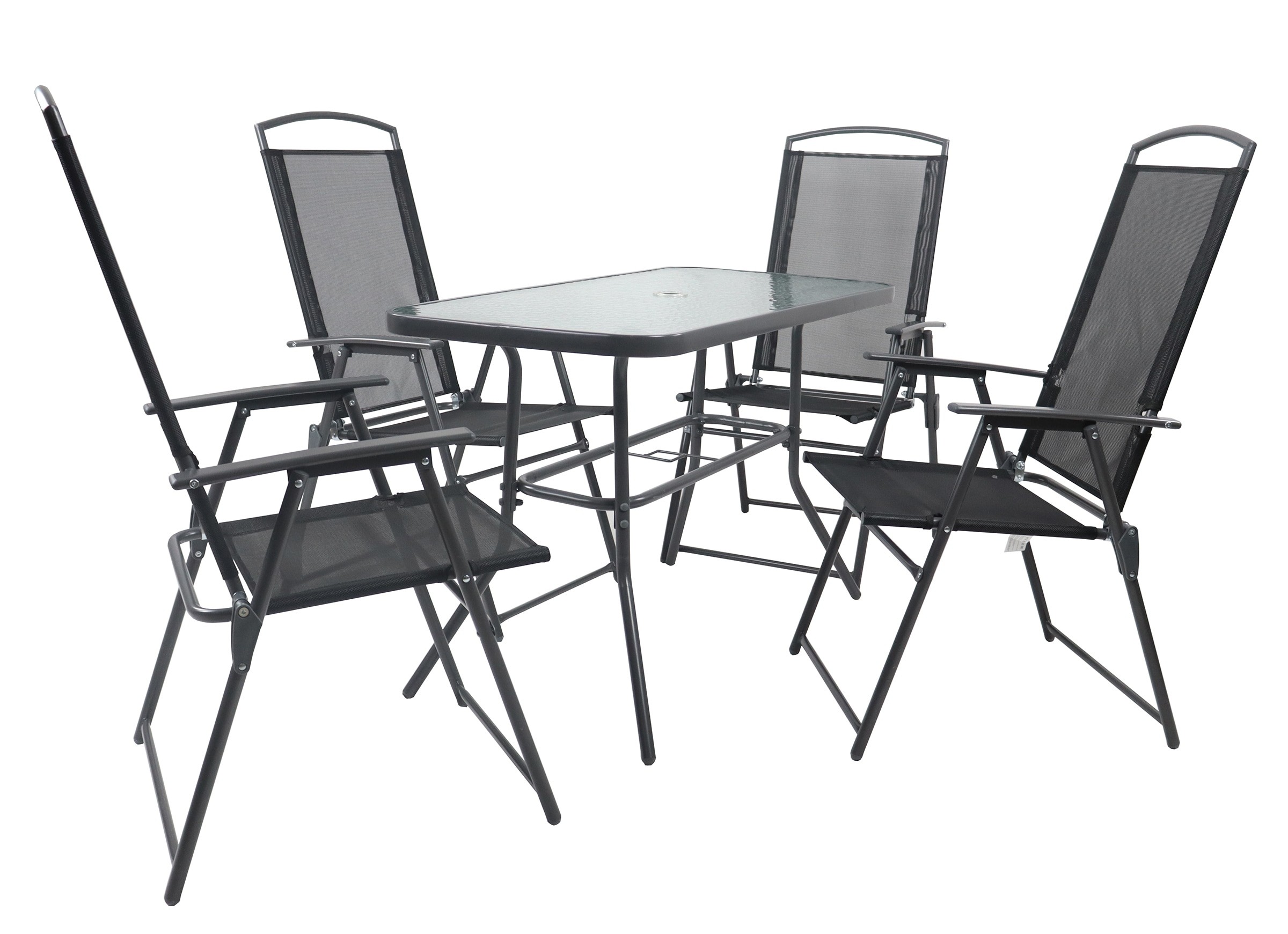 VCM Garten-Essgruppe »5-tlg Sitzgruppe Gartenmöbel Tisch Stühle Set 110« 5 tlg.