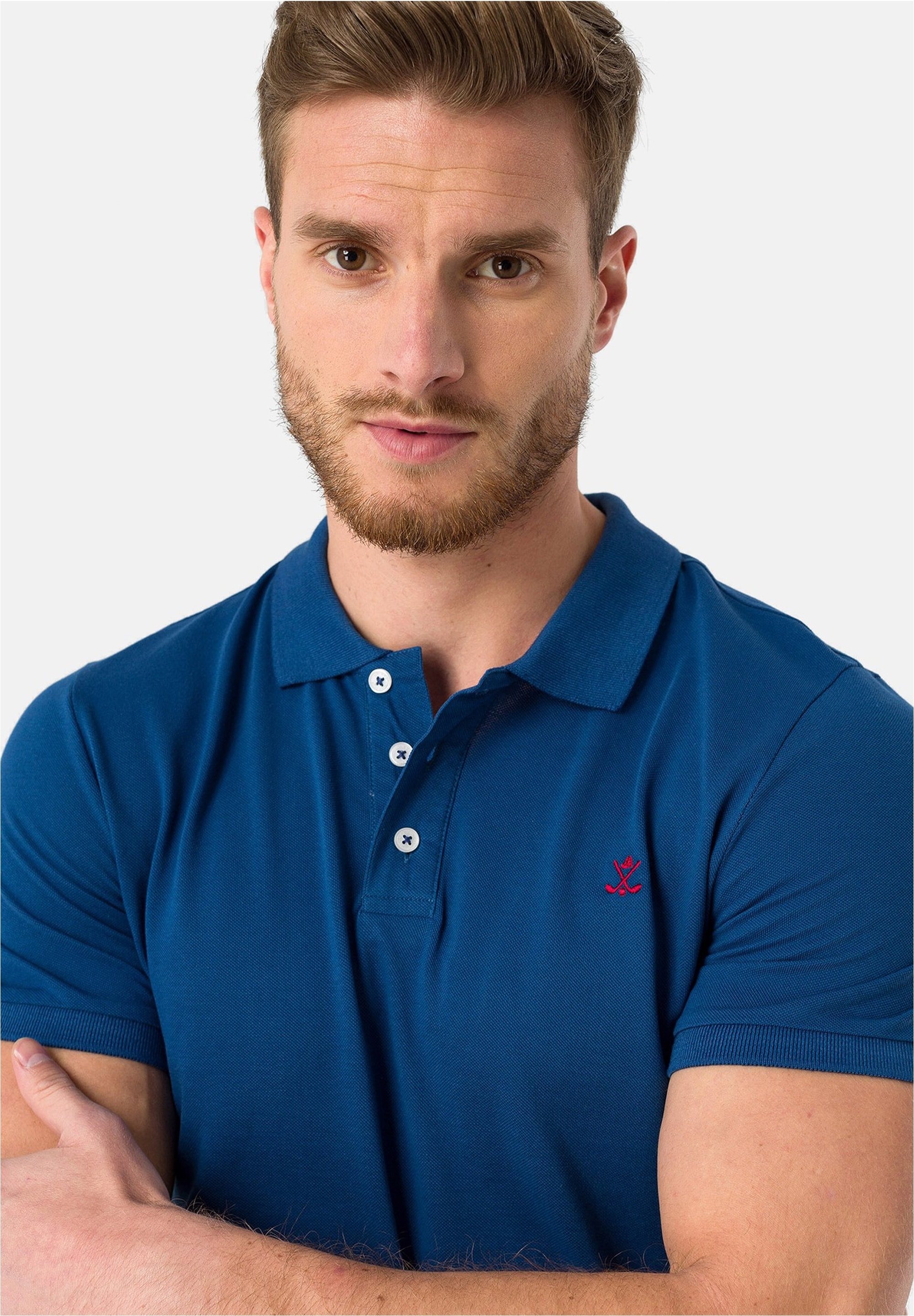 SIR RAYMOND TAILOR Poloshirt »Wheaton«, (1 tlg.), mit klassischem Kragen und kurzer Knopfleiste