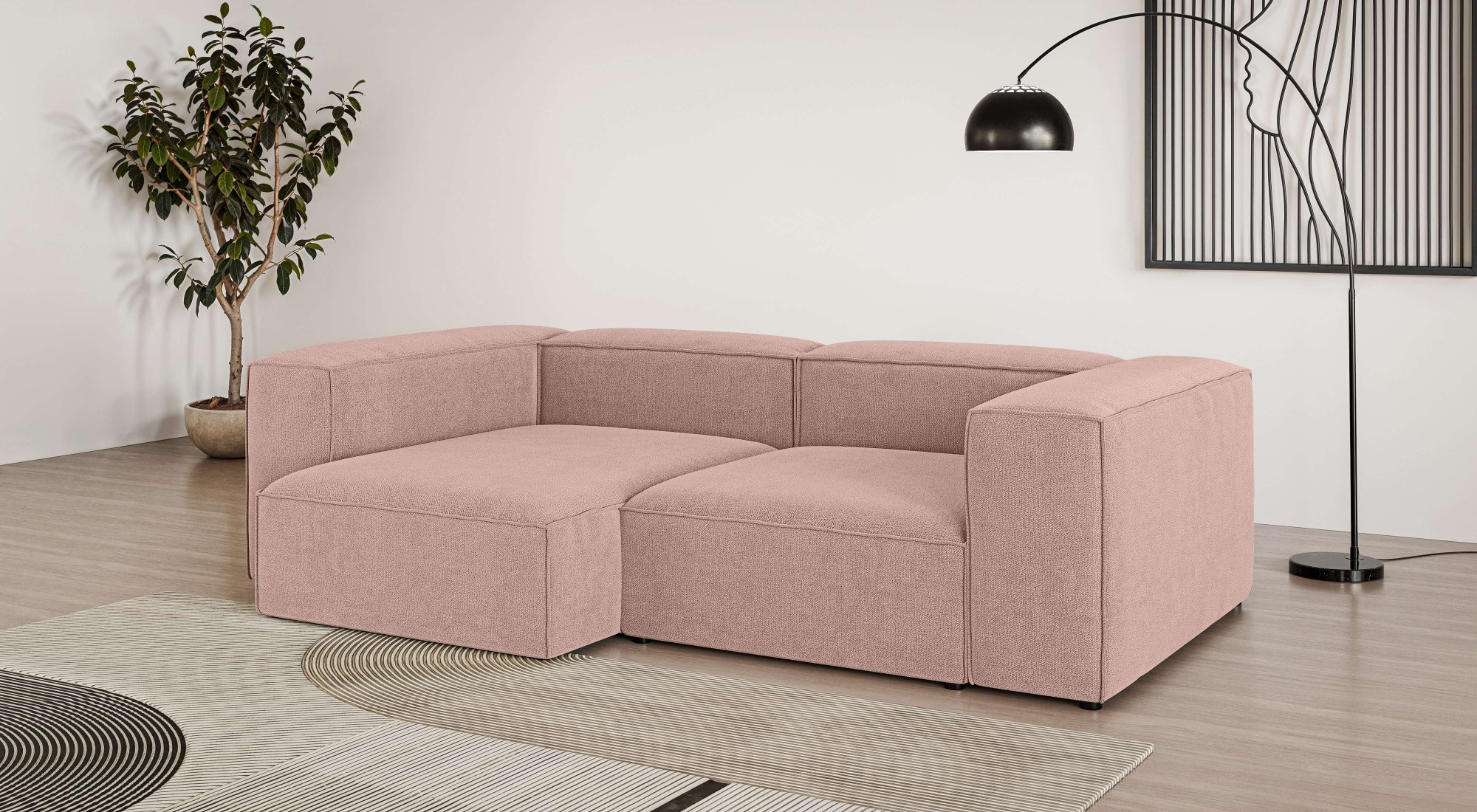 OTTO home Ecksofa "XL HAILY L-Form, Modularsofa extra tief, Sitztiefe 100/130 cm" als Modul oder separat verwendbar, für individuelle Zusammenstellung