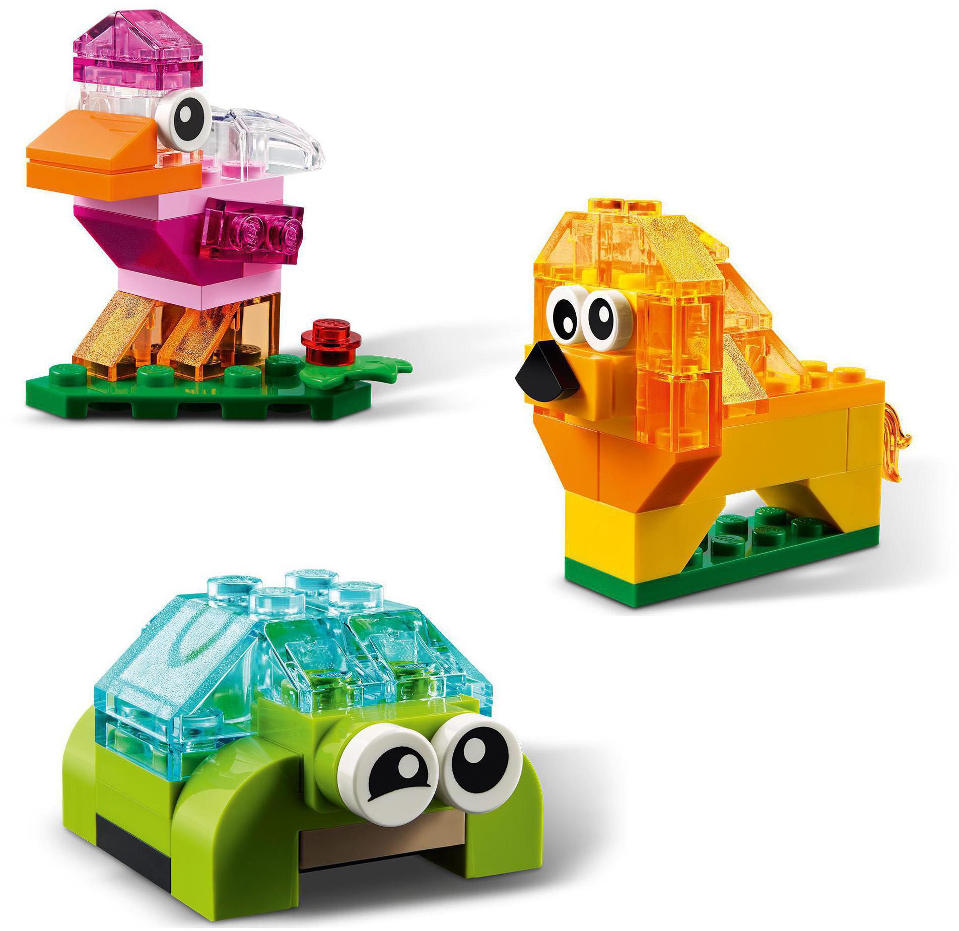 LEGO® Konstruktionsspielsteine »Kreativ-Bauset mit durchsichtigen Steinen  (11013), LEGO® Classic«, (500 St.), Made in Europe | BAUR | Baby-Bausteine