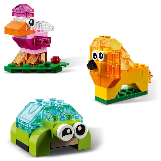 LEGO® Konstruktionsspielsteine »Kreativ-Bauset mit durchsichtigen Steinen  (11013), LEGO® Classic«, (500 St.), Made in Europe | BAUR