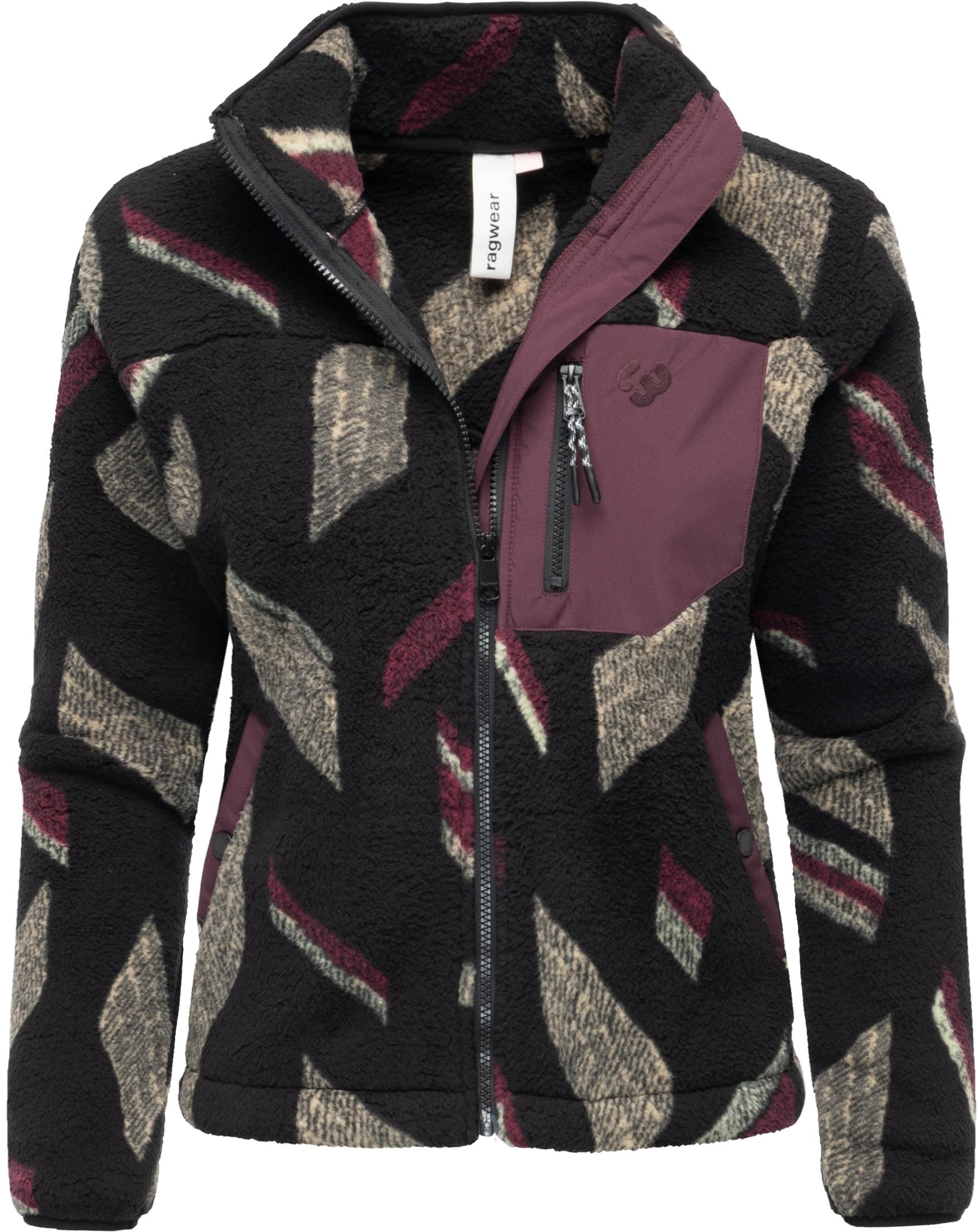 Ragwear Plüschjacke »Alaris« ohne Kapuze Kuschelige Fleecejacke mit Brusttasche