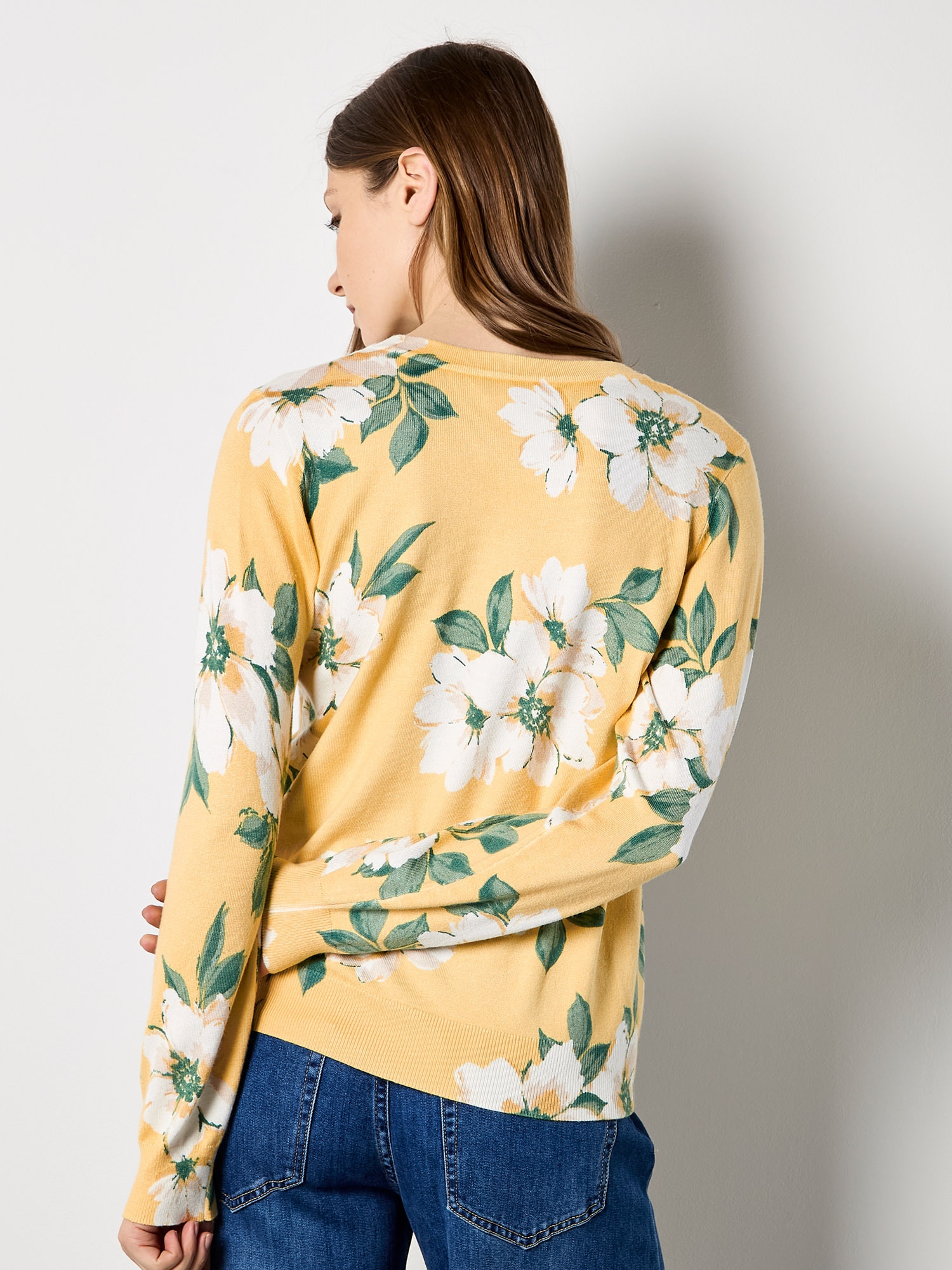 Apricot Strickpullover »Pullover« mit Blumenprint