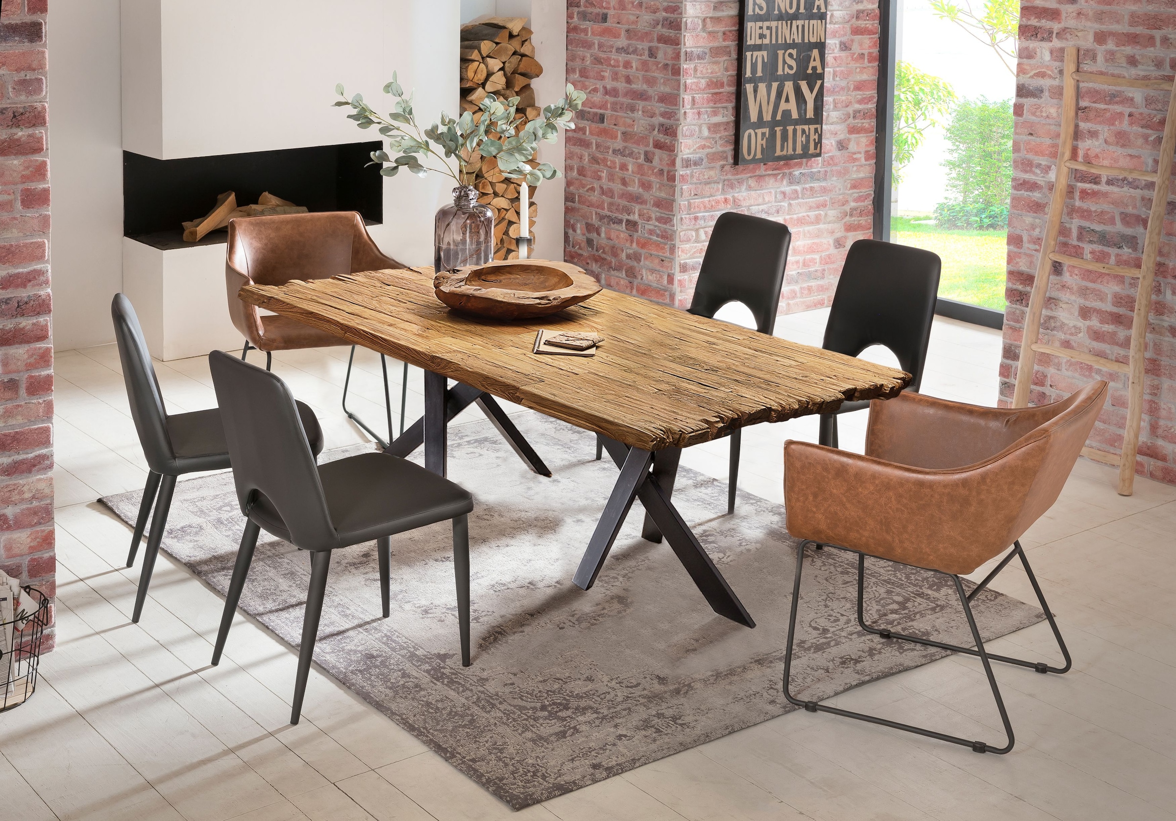 SIT Tischbein, (1 St.), extravagante Formen