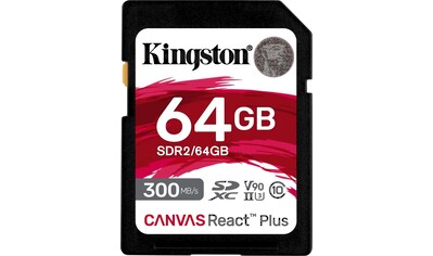 Kingston Speicherkarte »Canvas React Plus SD 64GB«, (Class 10 300 MB/s... kaufen