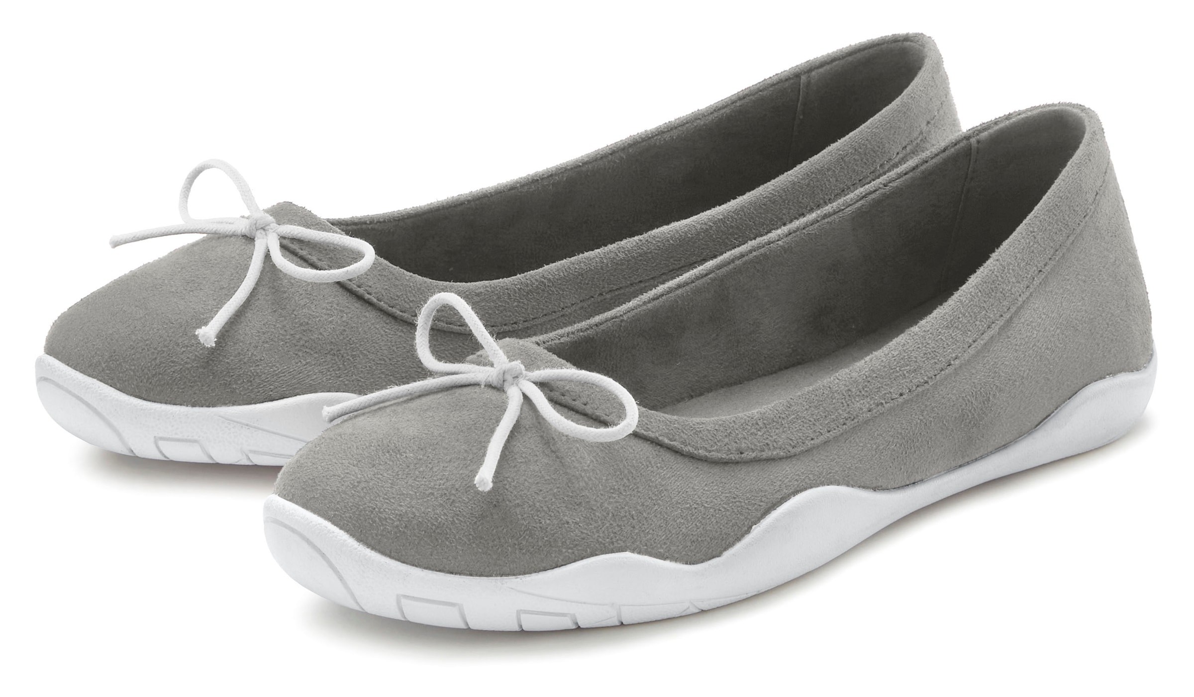 LASCANA Ballerina, leichter Freizeitschuh,Sneaker,Slipper,Halbschuh, flache Sohle VEGAN