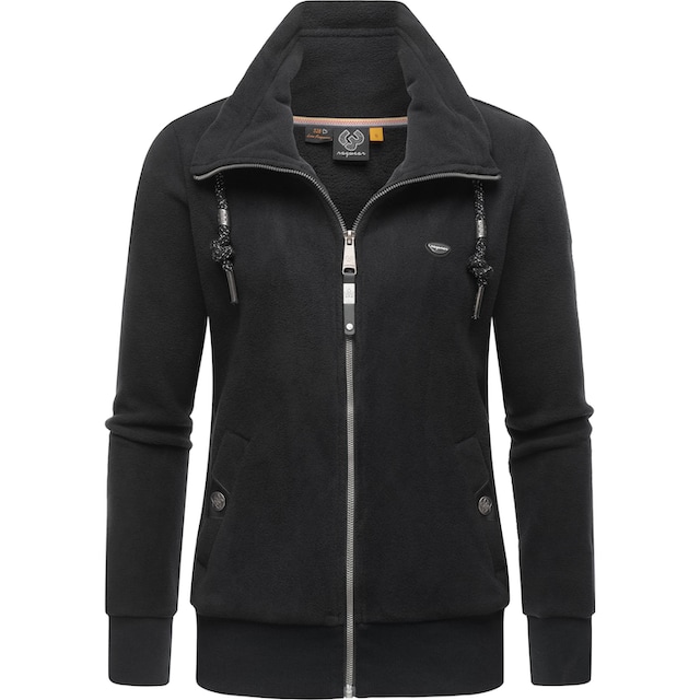 Ragwear Sweatjacke »Rylie Fleece Zip Solid«, weicher Fleece Zip-Sweater mit  Kordeln kaufen | BAUR