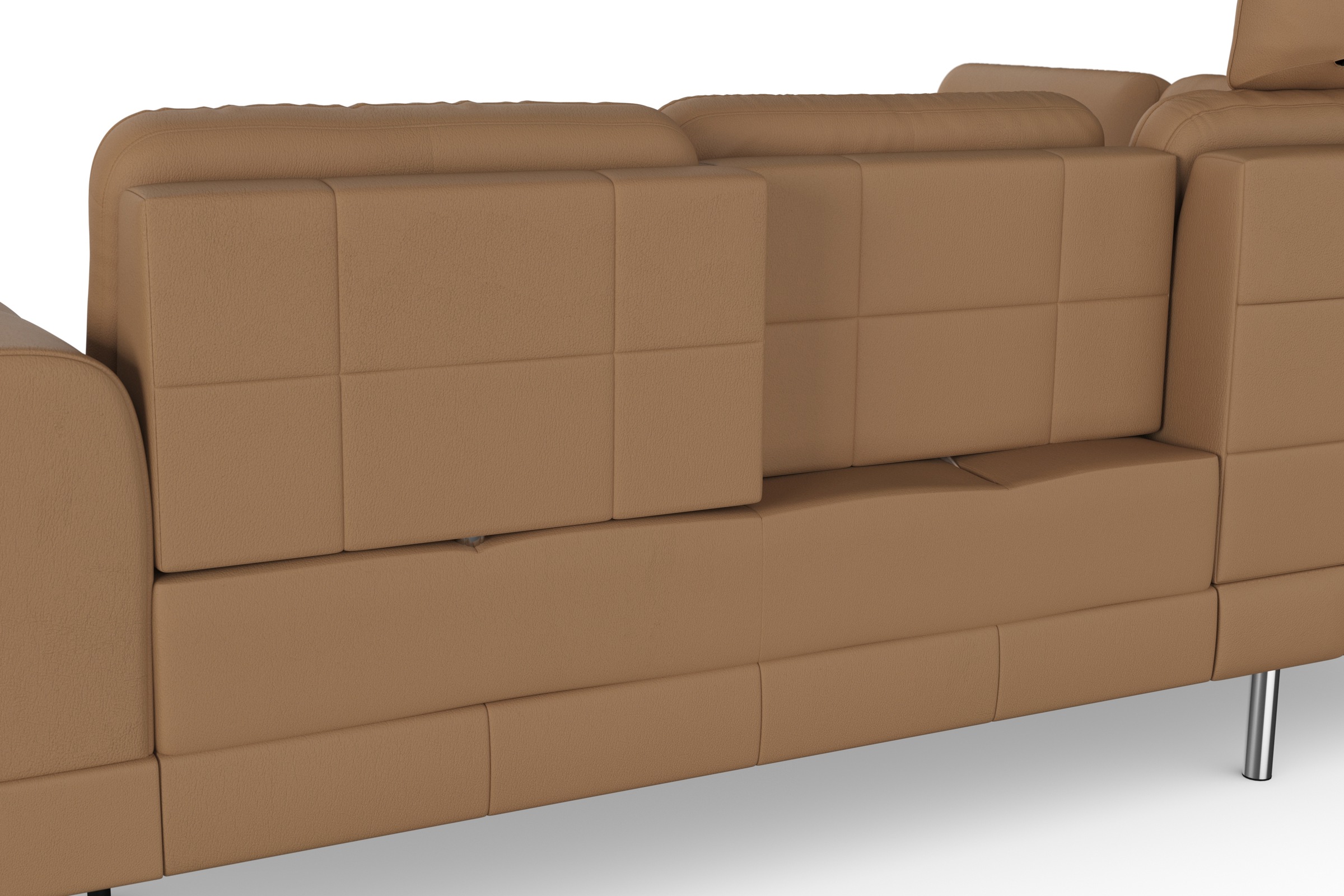 sit&more Ecksofa »Bendigo L-Form«, inklusive Sitztiefenverstellung, Bodenfreiheit 15 cm, in 2 Fußfarben