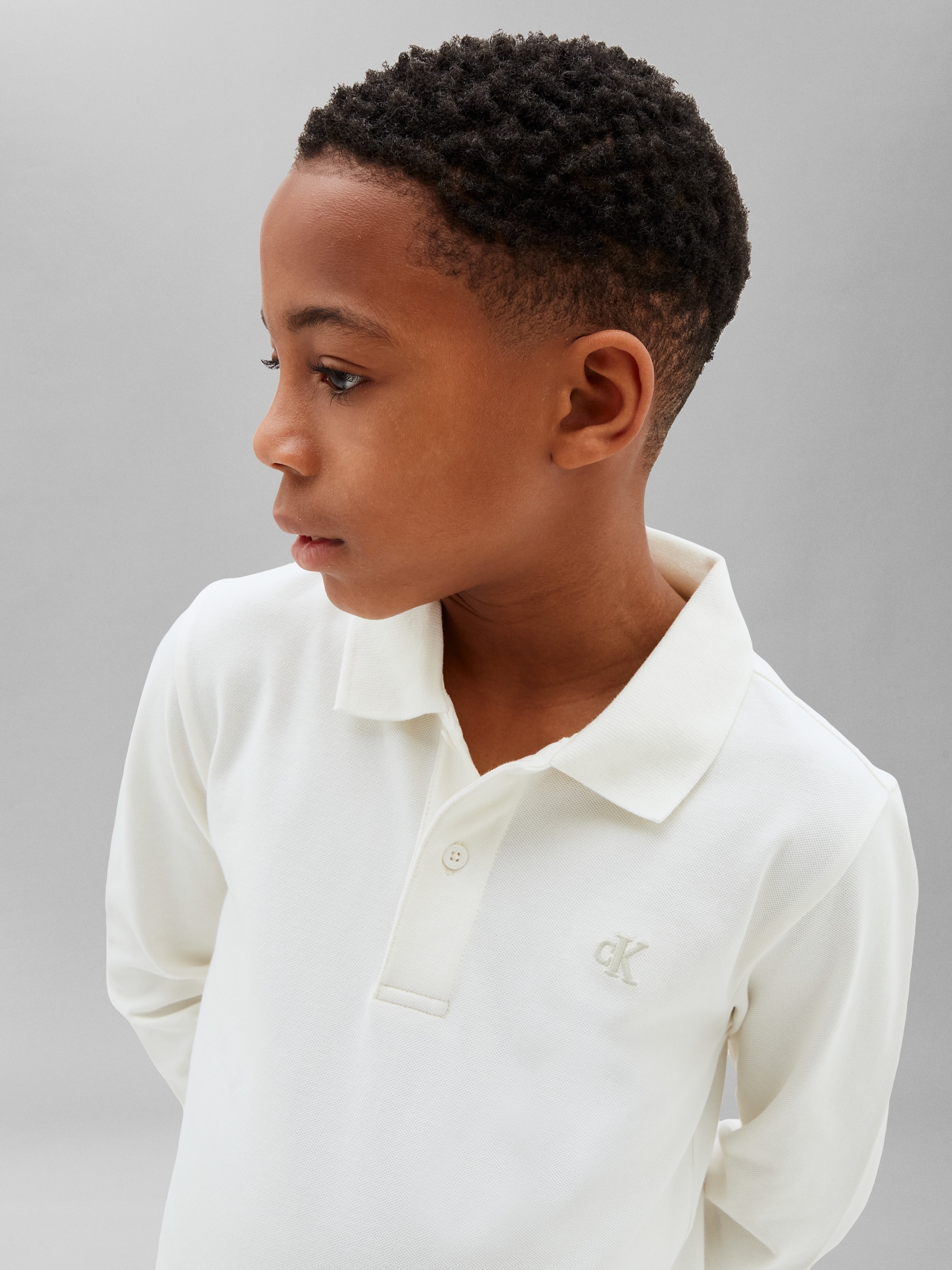 Calvin Klein Jeans Langarm-Poloshirt »SOLID PIQUE POLO« Regular fit mit Polokragen