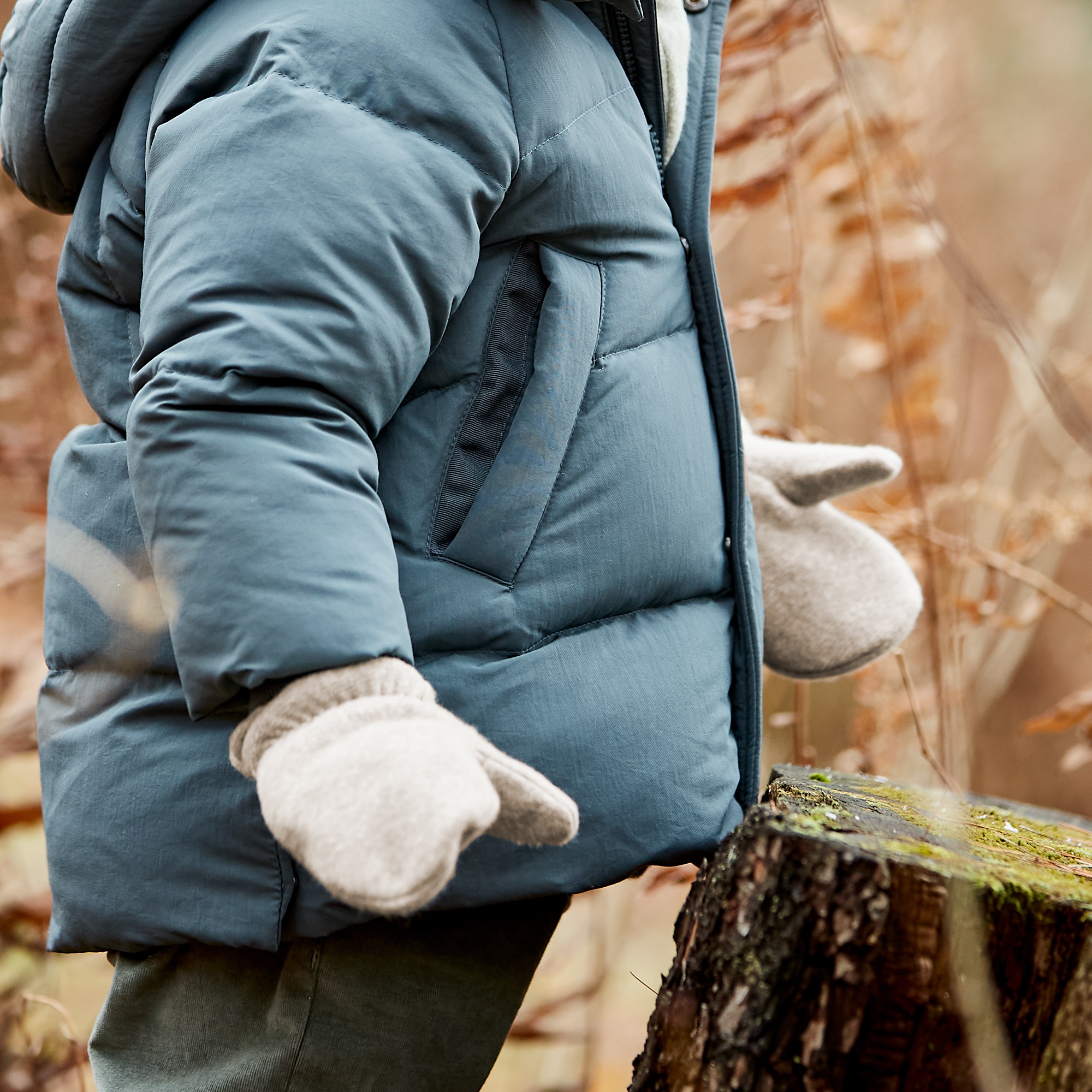 MAXIMO Fäustlinge Baumwollfleece, Gummizug günstig online kaufen