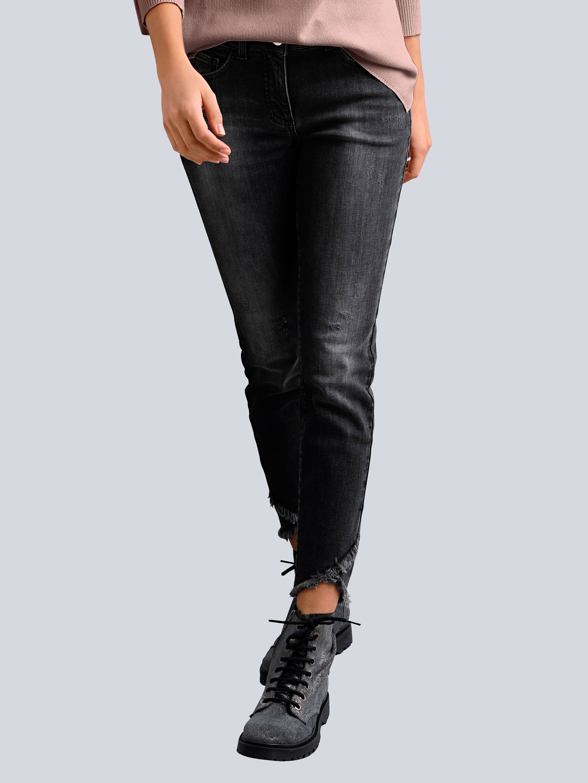 Jeans Mit Fransensaum Fur Damen Online Kaufen Baur