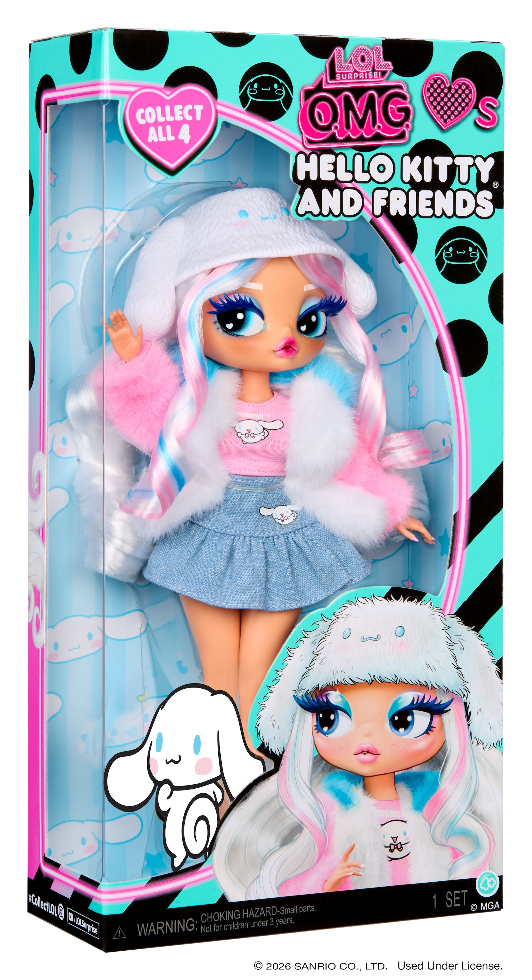 L.O.L. SURPRISE! Anziehpuppe »L.O.L. Surprise OMG Loves Hello Kitty & Friends - Cinnamoroll«