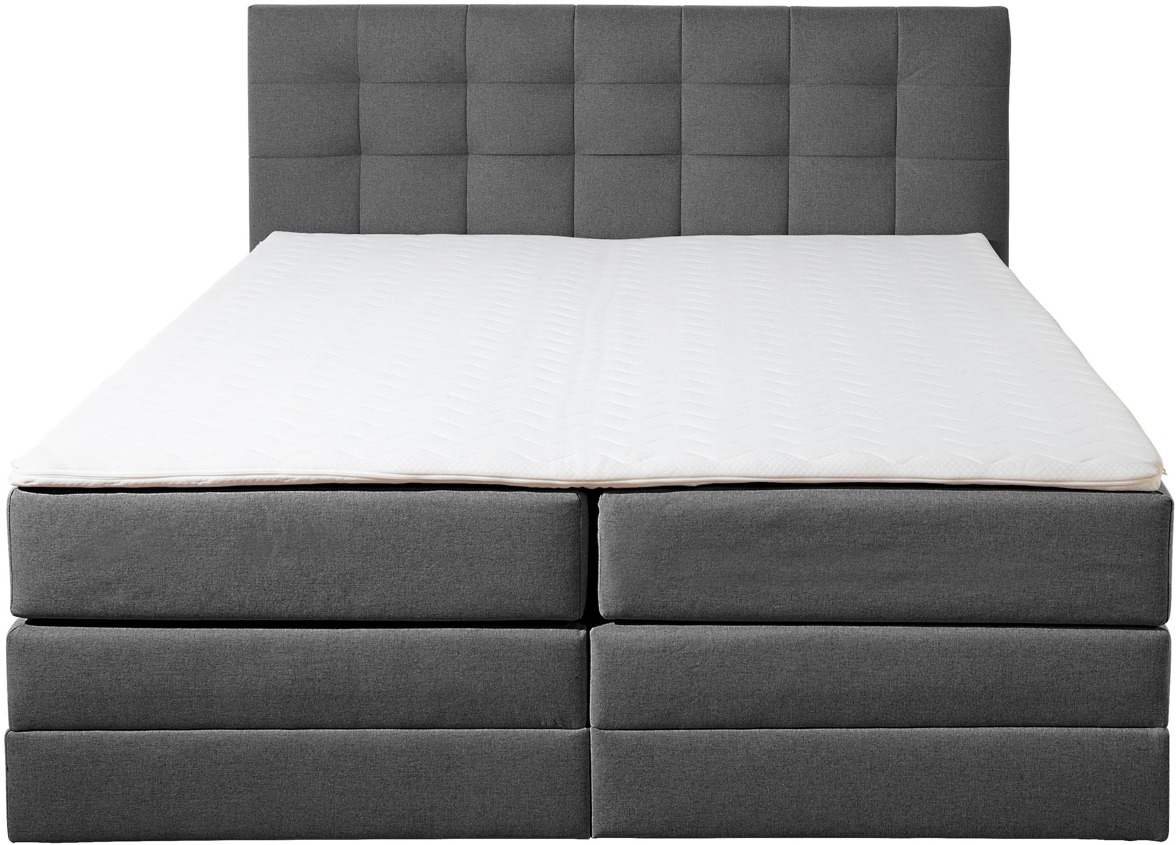 Thumbnail - Home affaire Boxspringbett "Ethan" inkl. Topper und geräumigen Bettkasten erhältlich in H2, H3 und H4