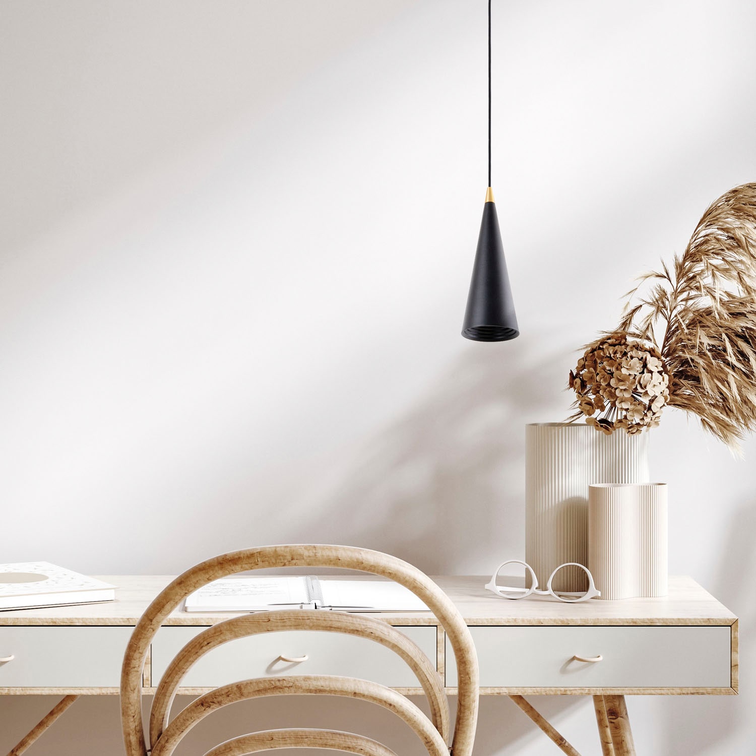 Paco Home Pendelleuchte »ROLLINA« GU10 Hängeleuchte Esszimmer Küchenlampe Metall Industrial Design GU10