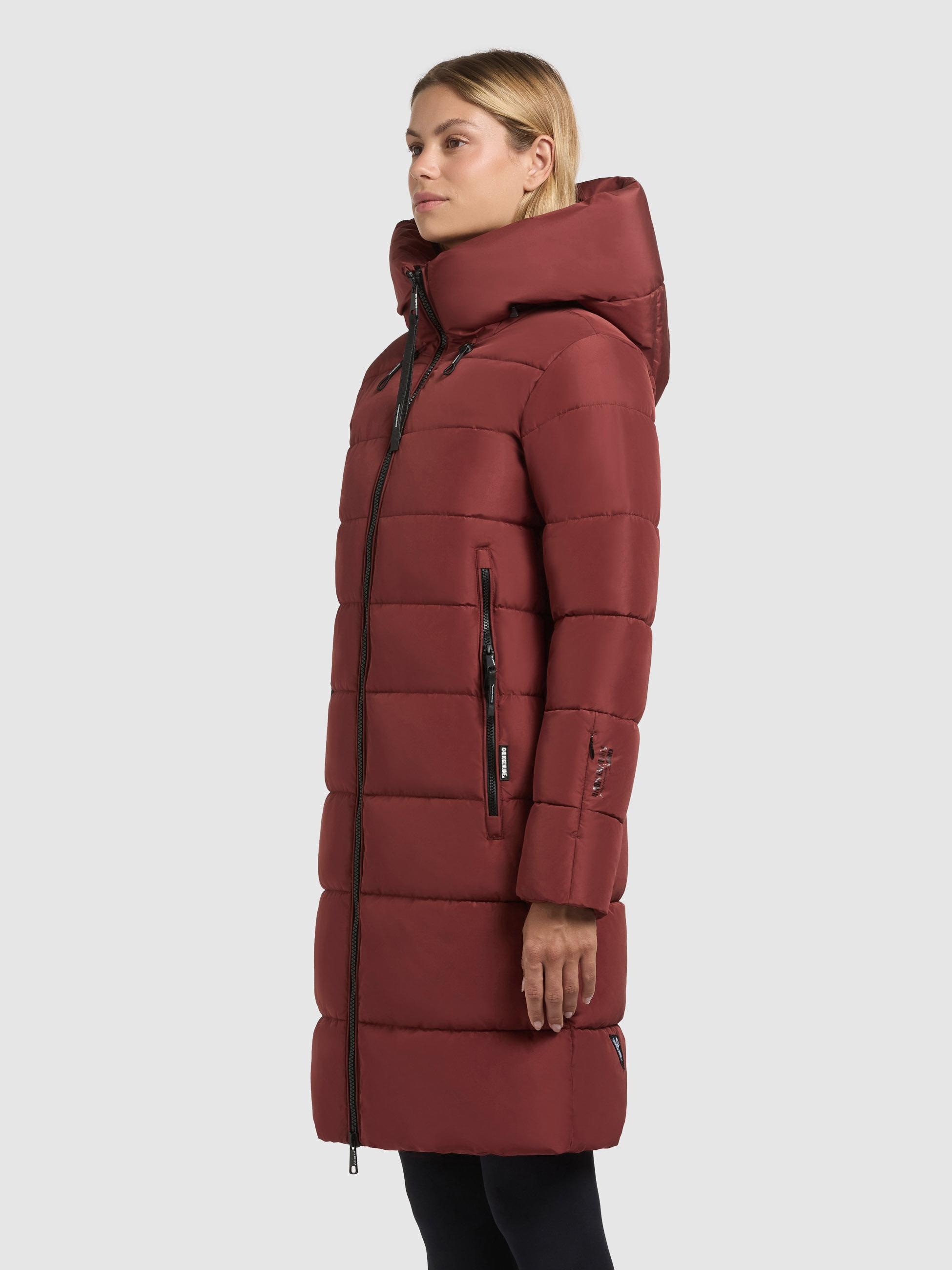 khujo Steppmantel »Jilias5-YM«, warmer Damen Wintermantel mit Kapuze und großen Taschen