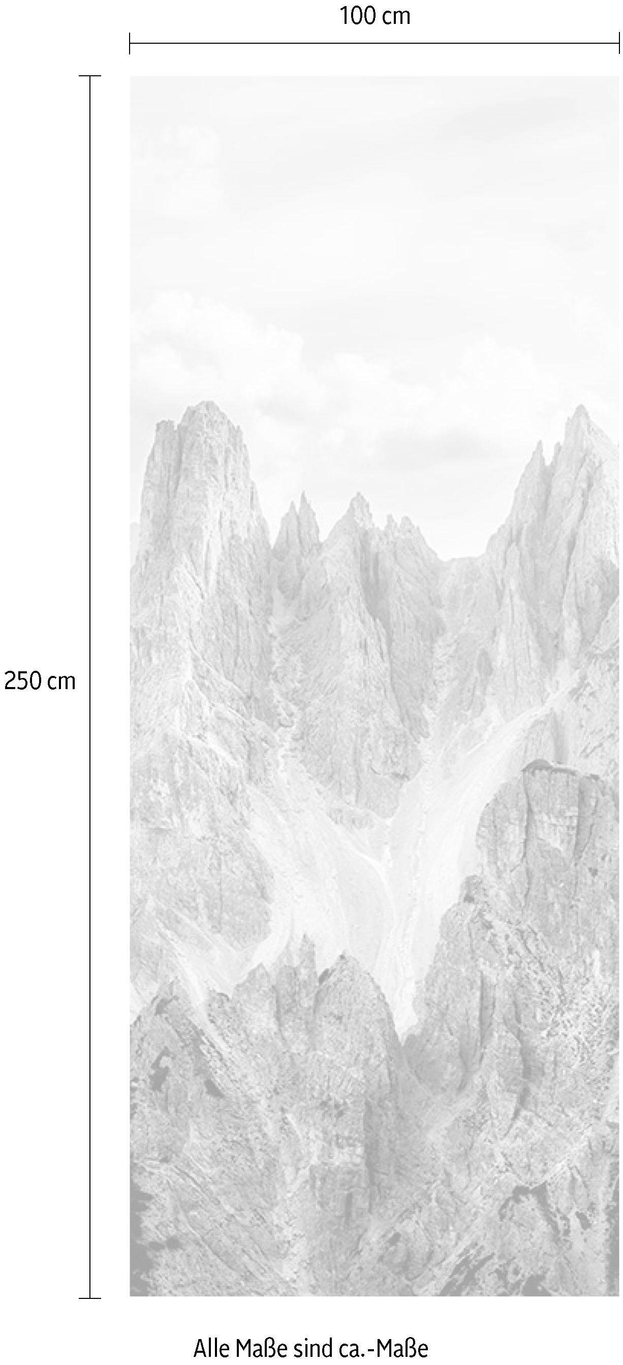 »Peaks Komar 100 | cm cm Panel«, Vliestapete BAUR (Breite kaufen Bahnbreite Höhe), Vliestapete, 100x250 x