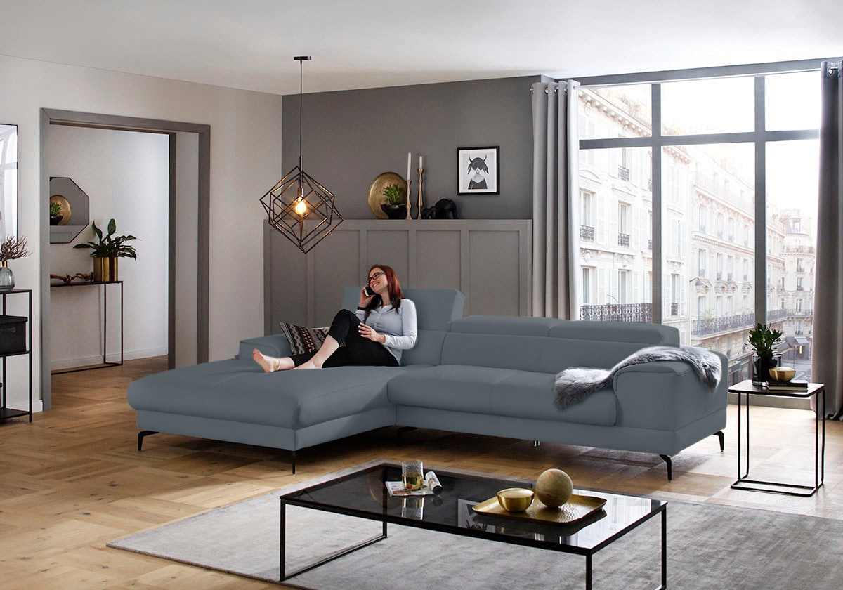 W.SCHILLIG Ecksofa "piedroo, Designsofa mit tollem Sitzkomfort, L-Form" Kop günstig online kaufen