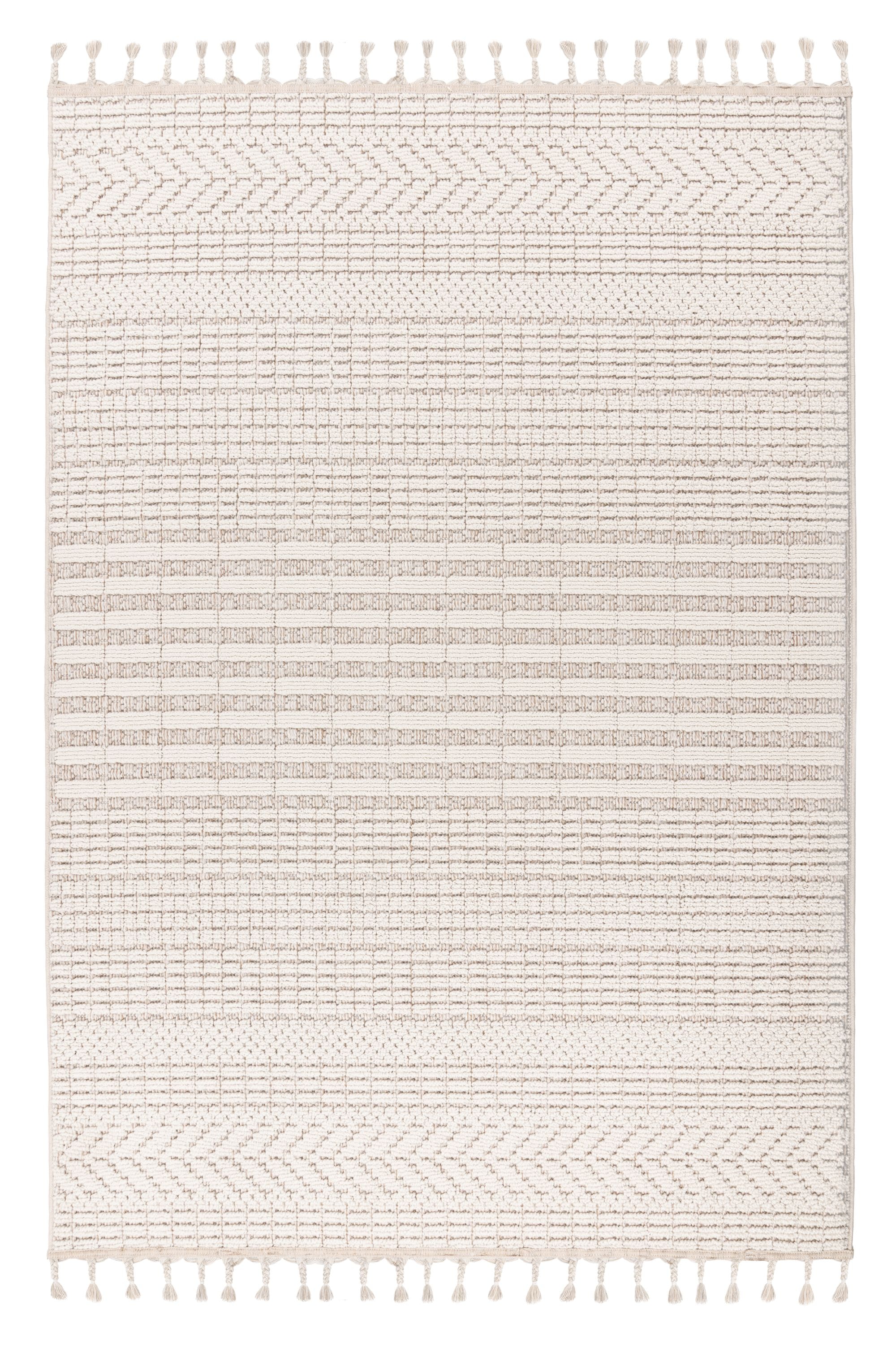 Kayoom Teppich "Reef 125" rechteckig 9 mm Höhe Kurzflor, Struktur, mit Fran günstig online kaufen