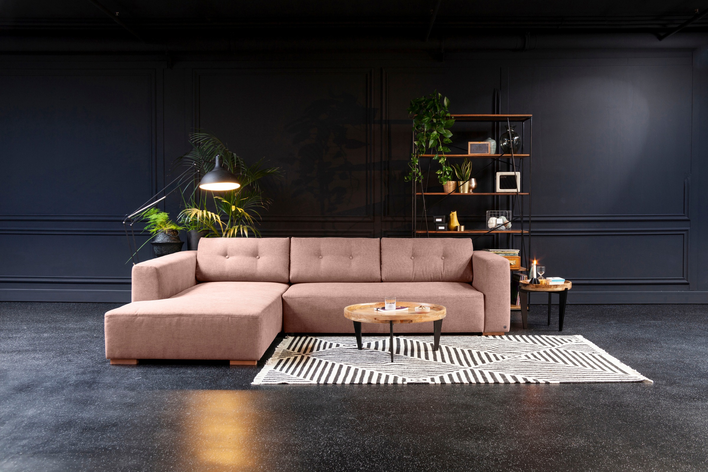 TOM TAILOR HOME Ecksofa »HEAVEN CHIC M«, aus der COLORS COLLECTION, wahlweise mit Bettfunktion & Bettkasten