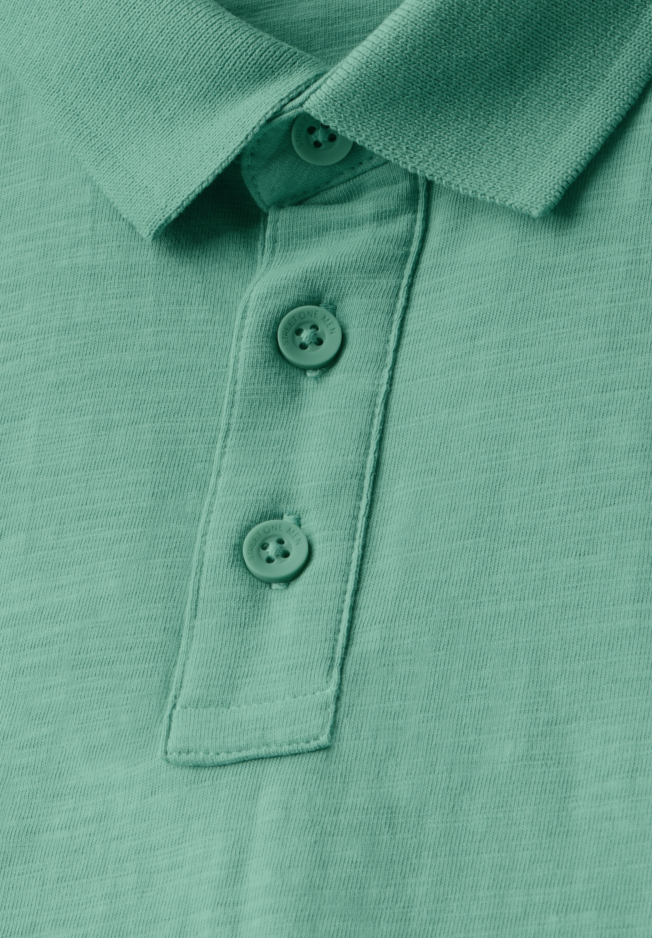 STREET ONE MEN Poloshirt, aus reiner Baumwolle
