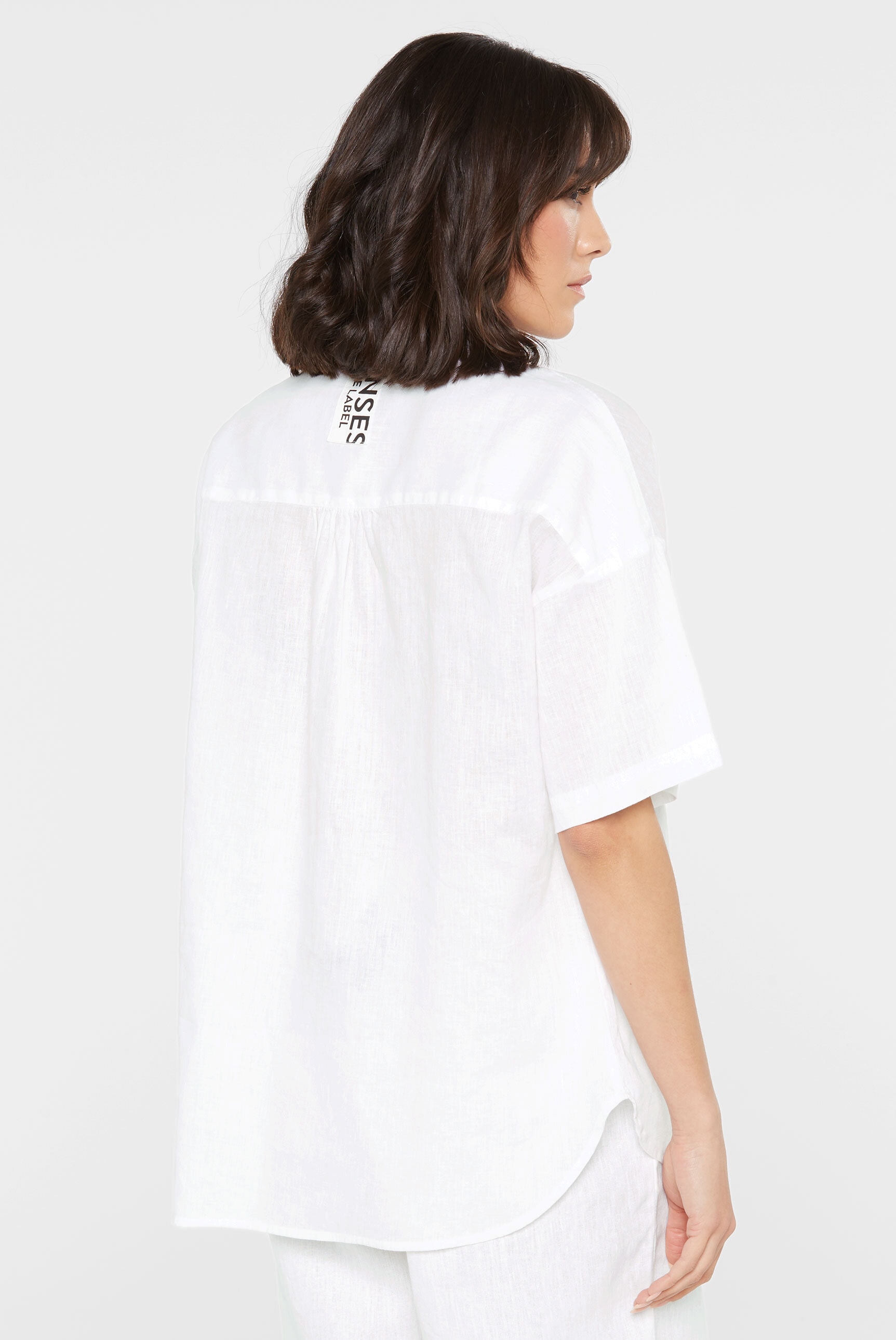 SENSES.THE LABEL Kurzarmbluse mit Rückenpasse